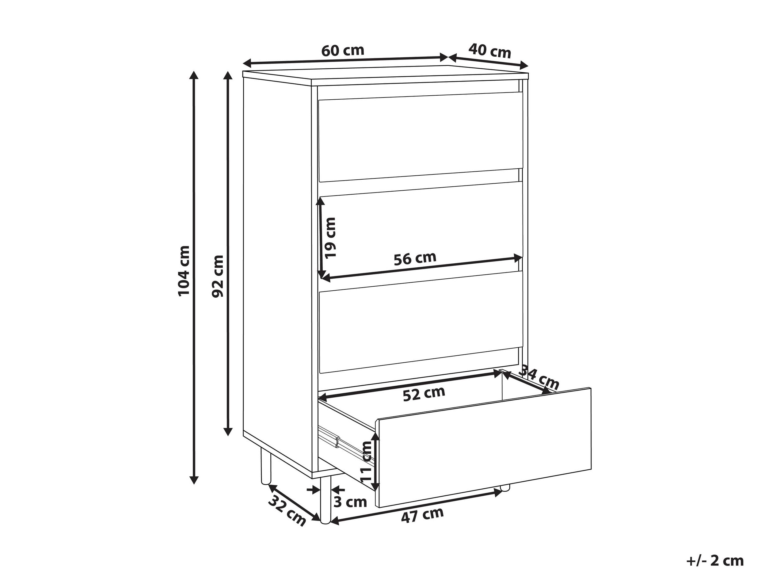Скрин Berwyn 3308 (Тъмно дърво)