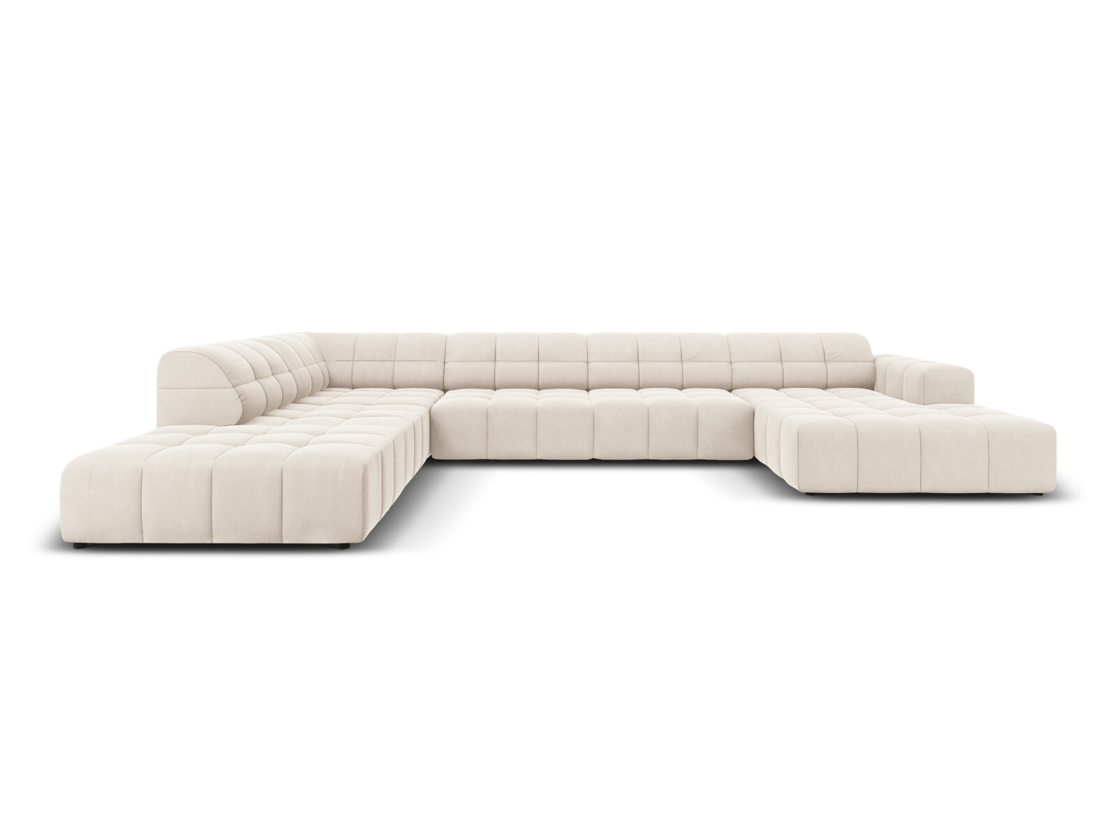 Ъглов диван Venenoe 103 (Плюш Сметана)