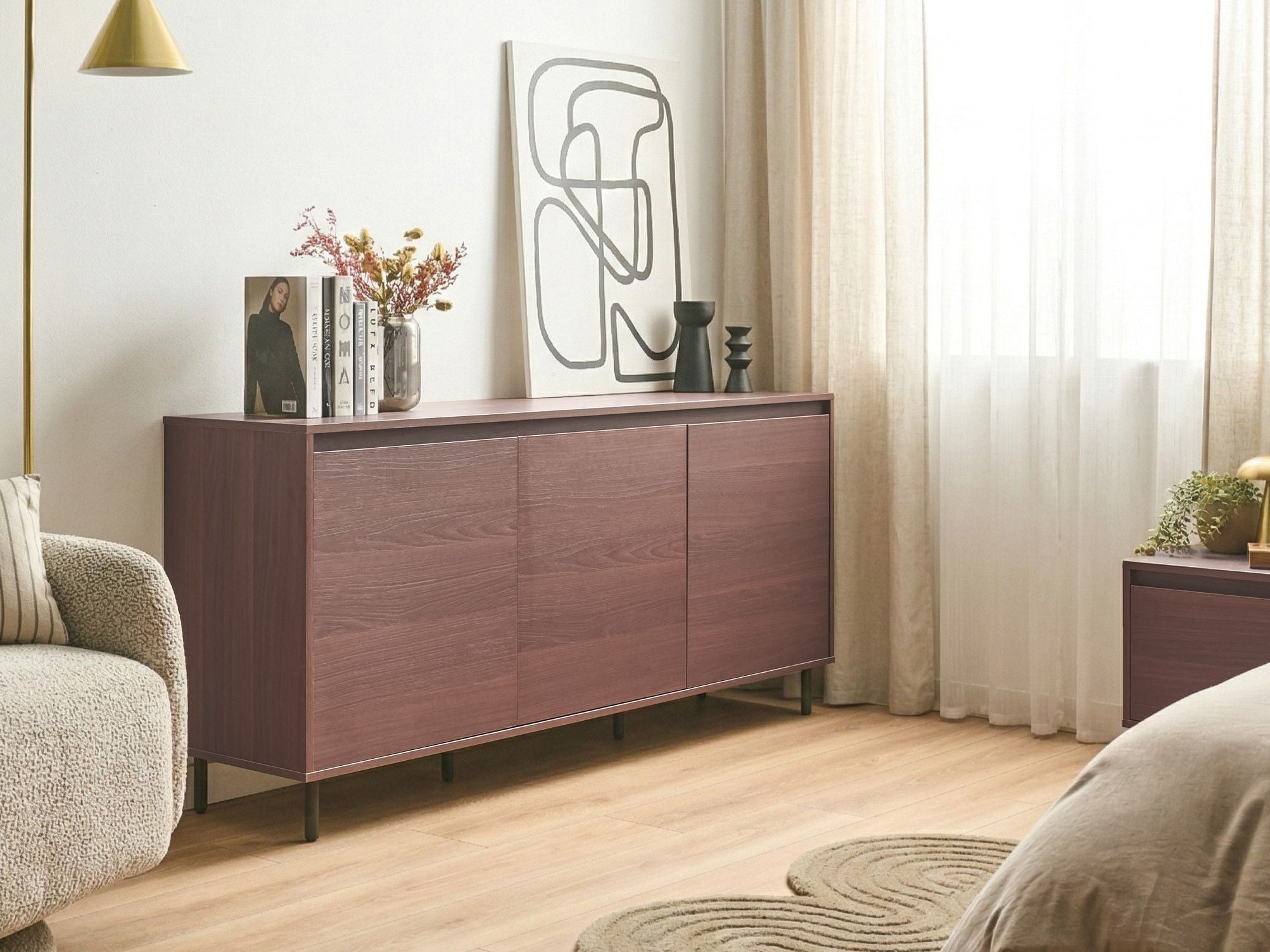 Шкаф Berwyn 3311 (Тъмно дърво)