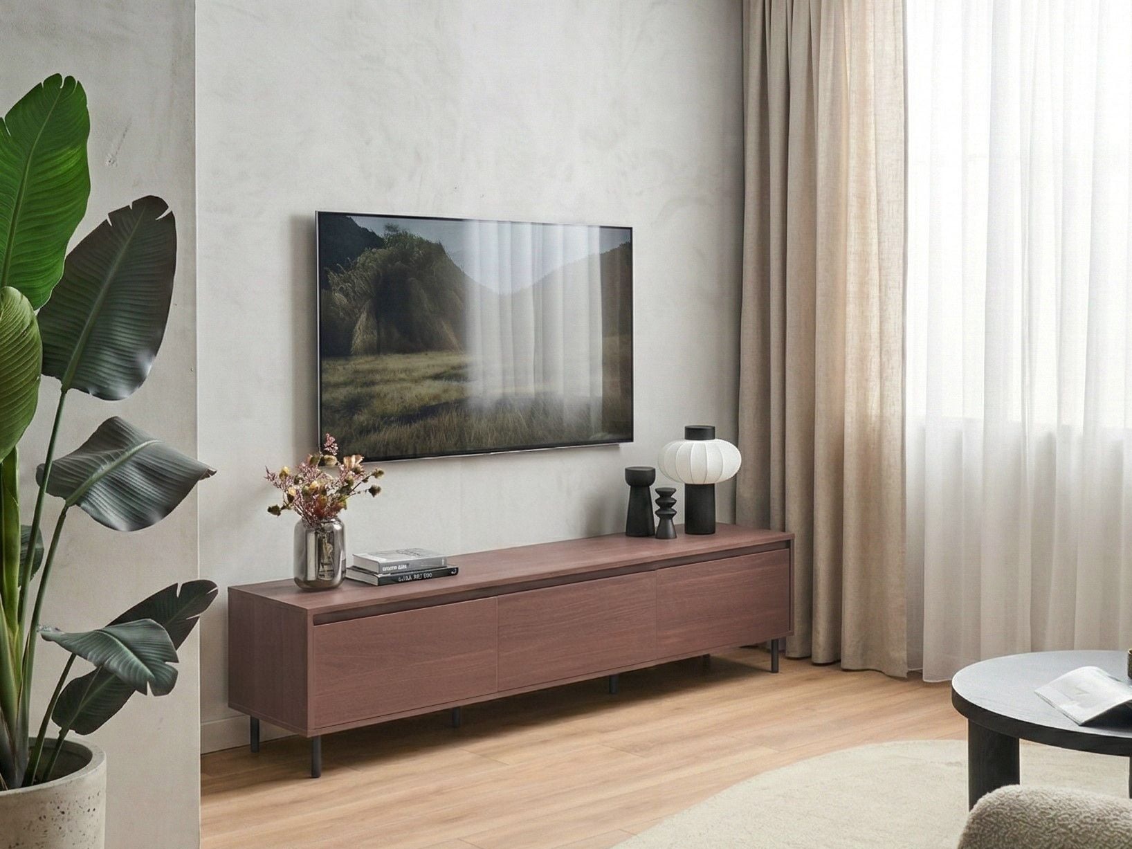 ТВ шкаф Berwyn 3310 (Тъмно дърво)