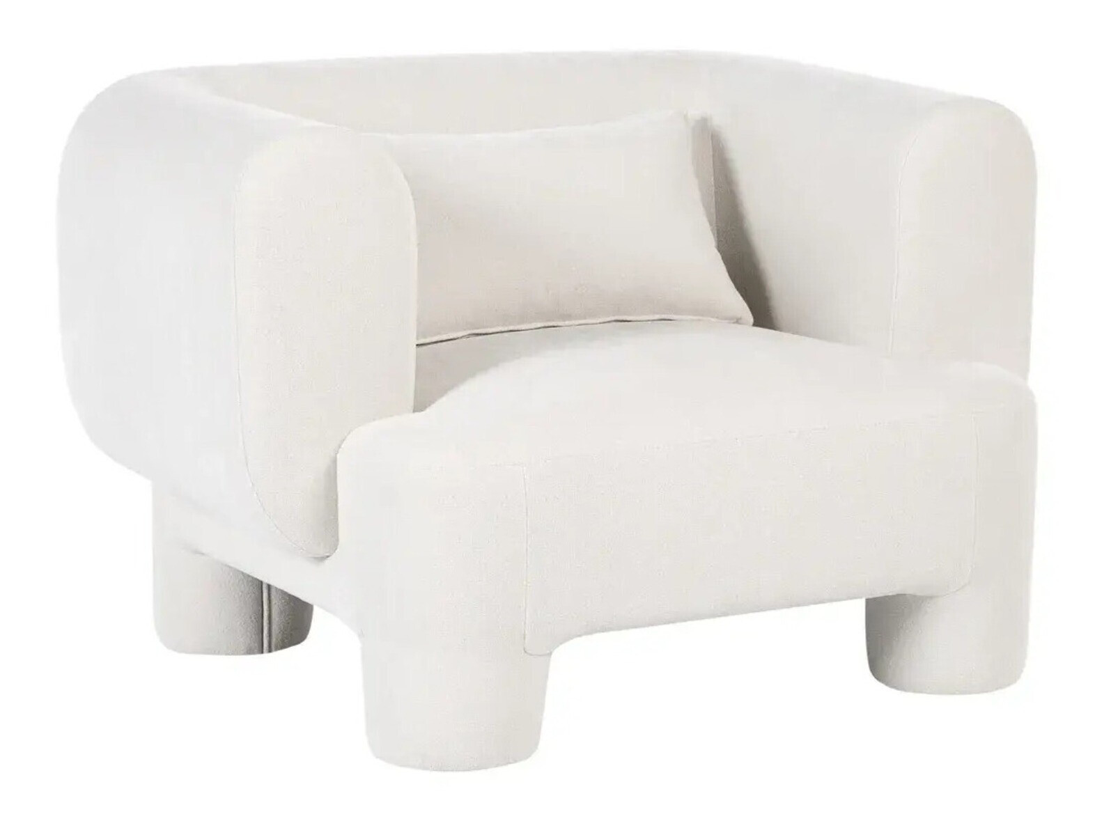 Комплект мека мебел Cavsali 104 (Бял)