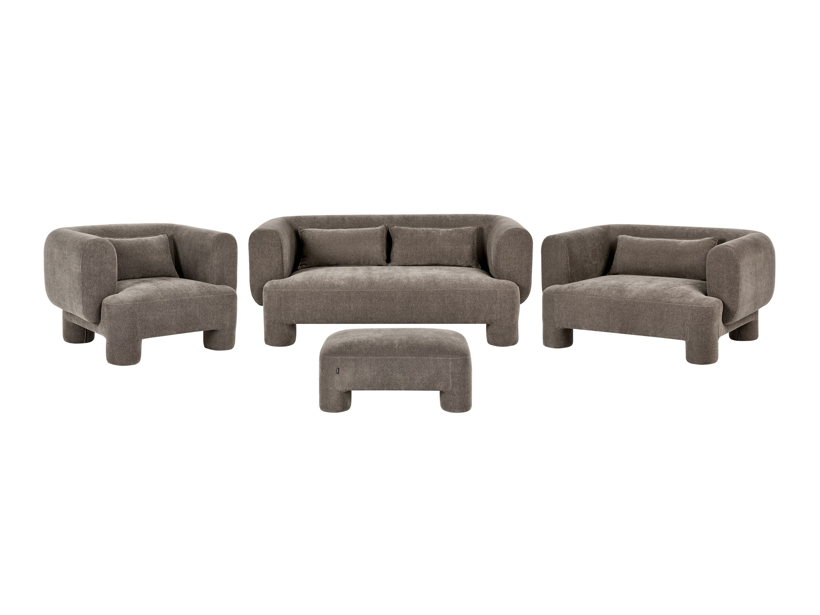 Комплект мека мебел Cavsali 105 (Кафяв)