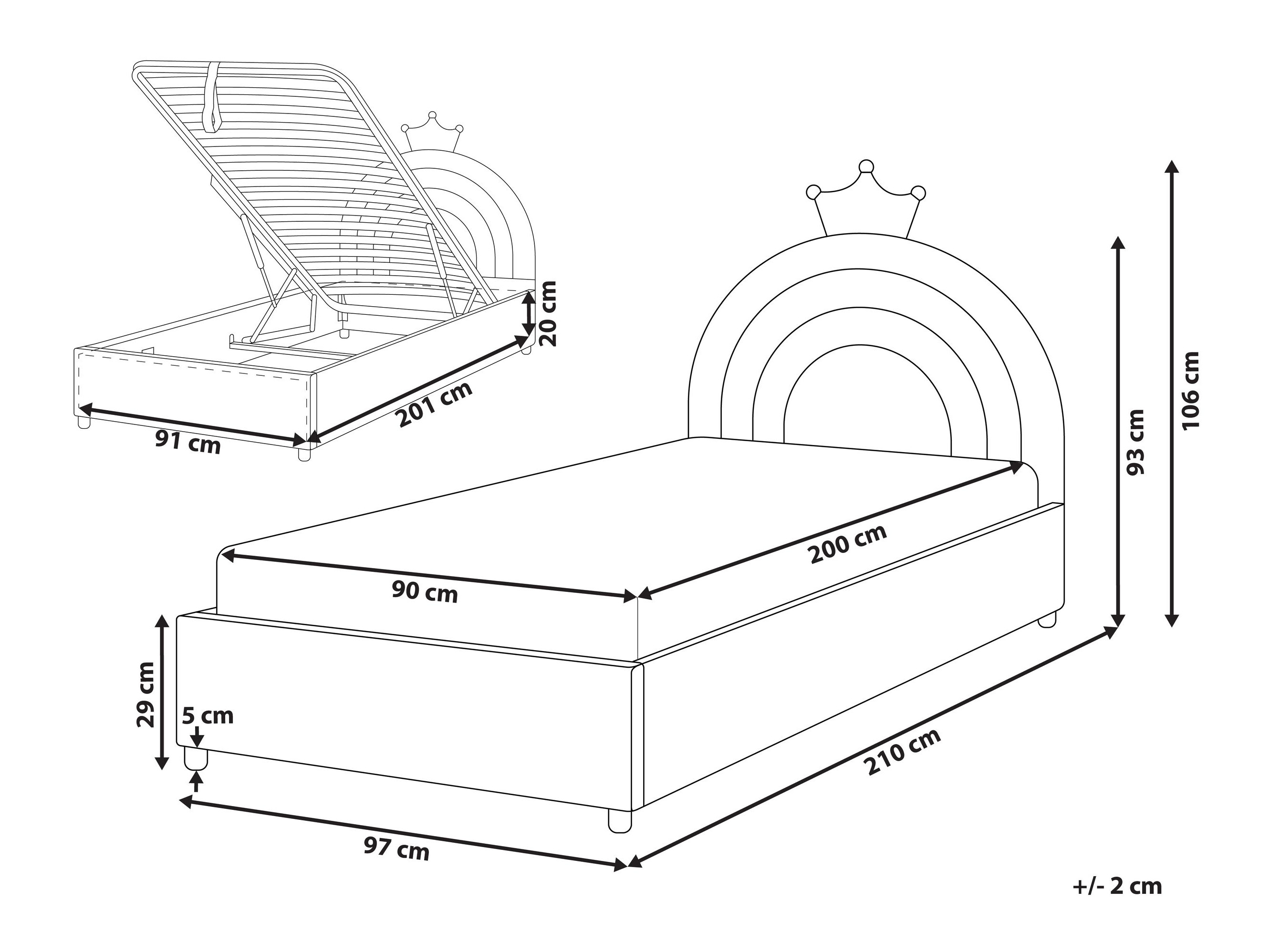 Легло Berwyn 3314 (Сив)