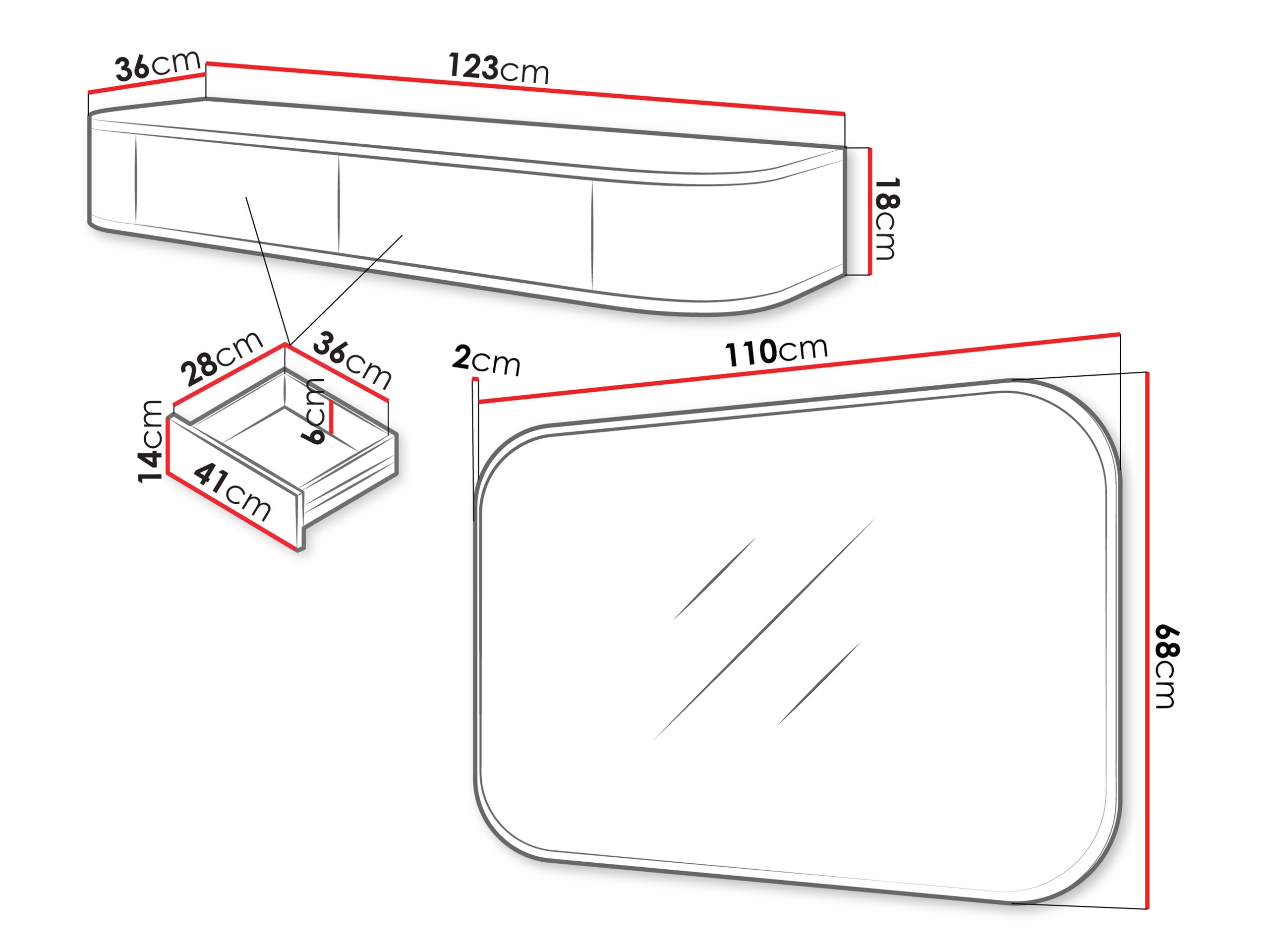 Тоалетка Comfivo Livtena 107