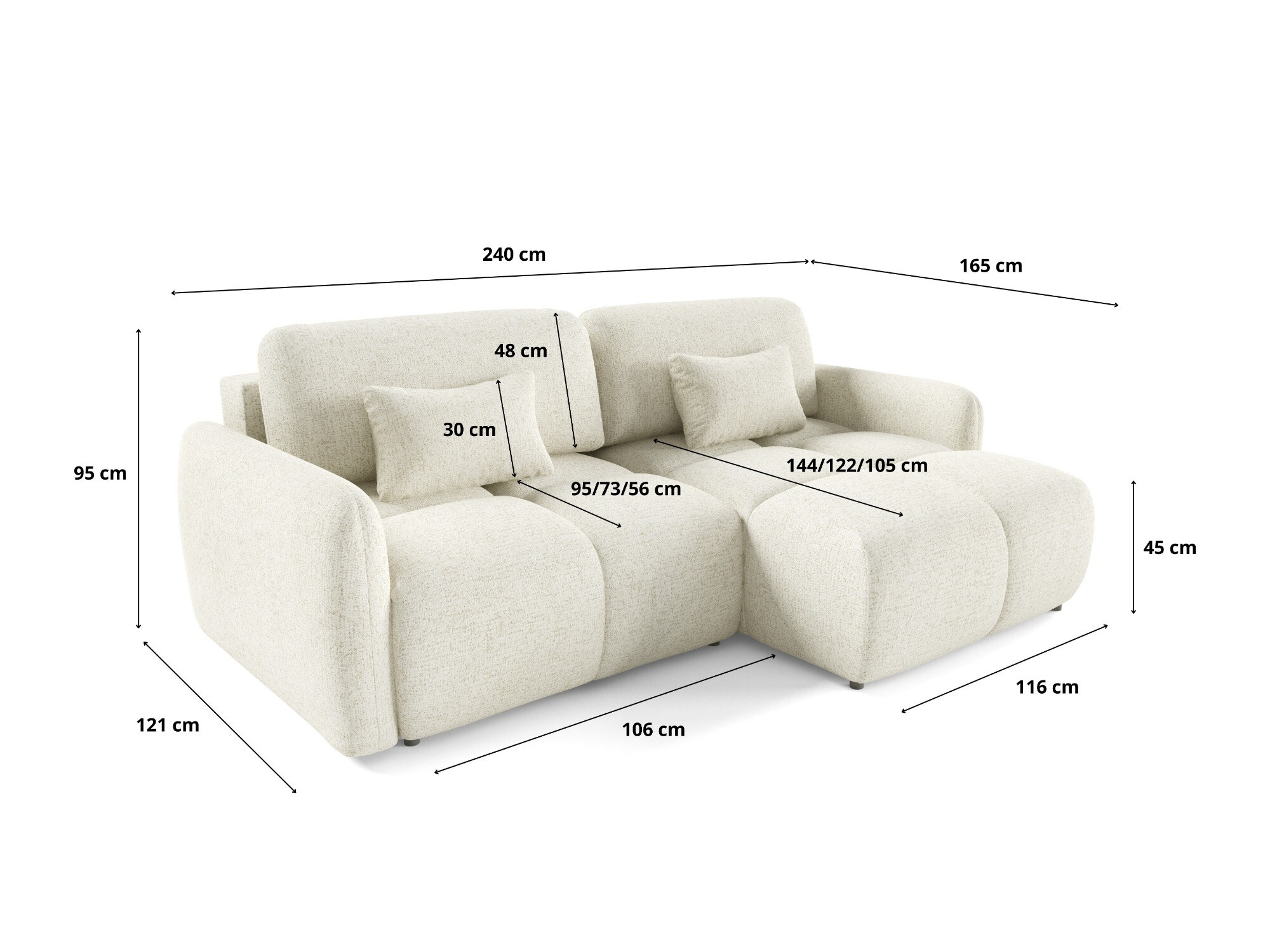 Ъглов диван Franklin 219 (Bella 5)