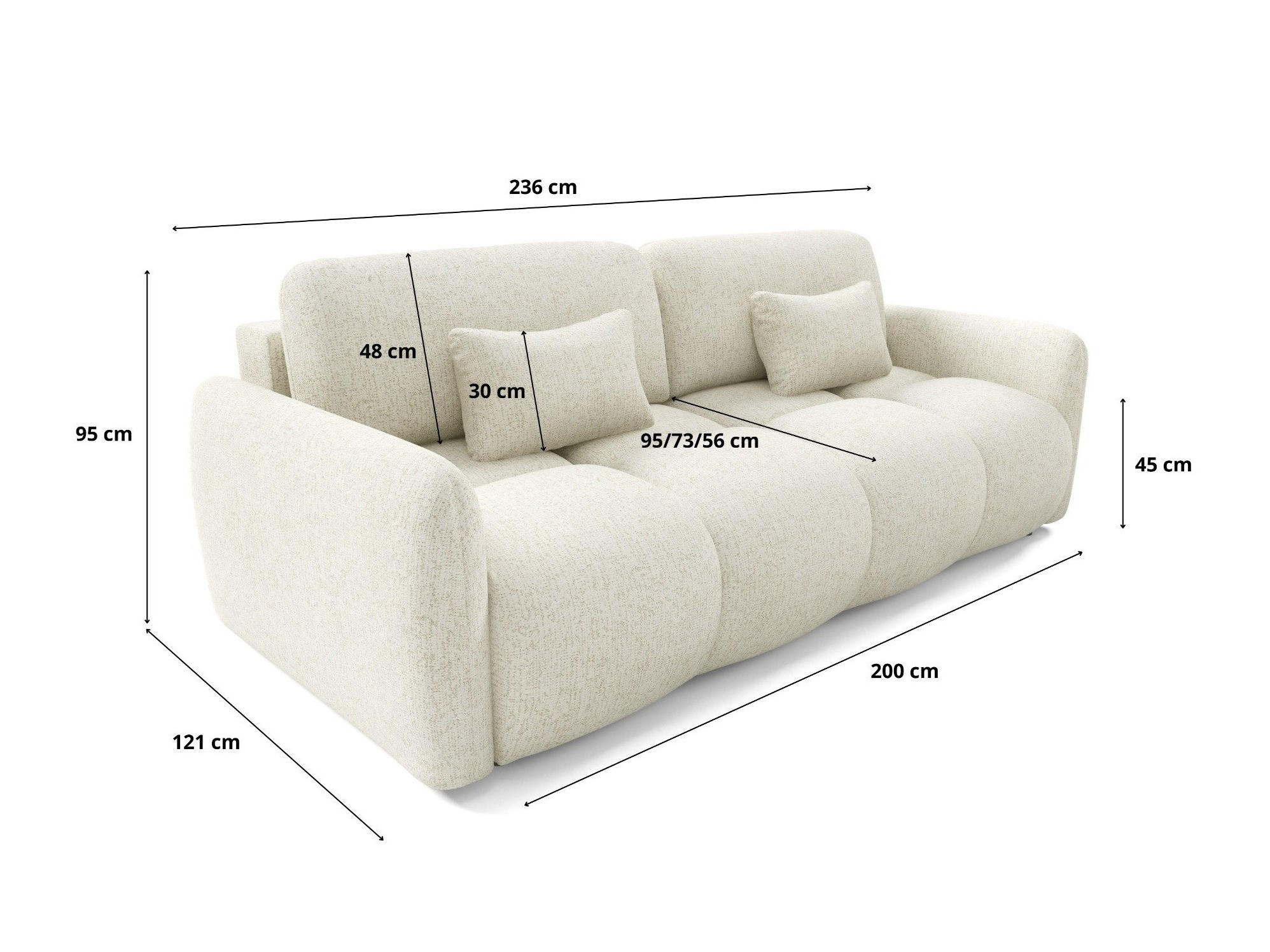 Разтегателен диван Franklin 218 (Bella 5)