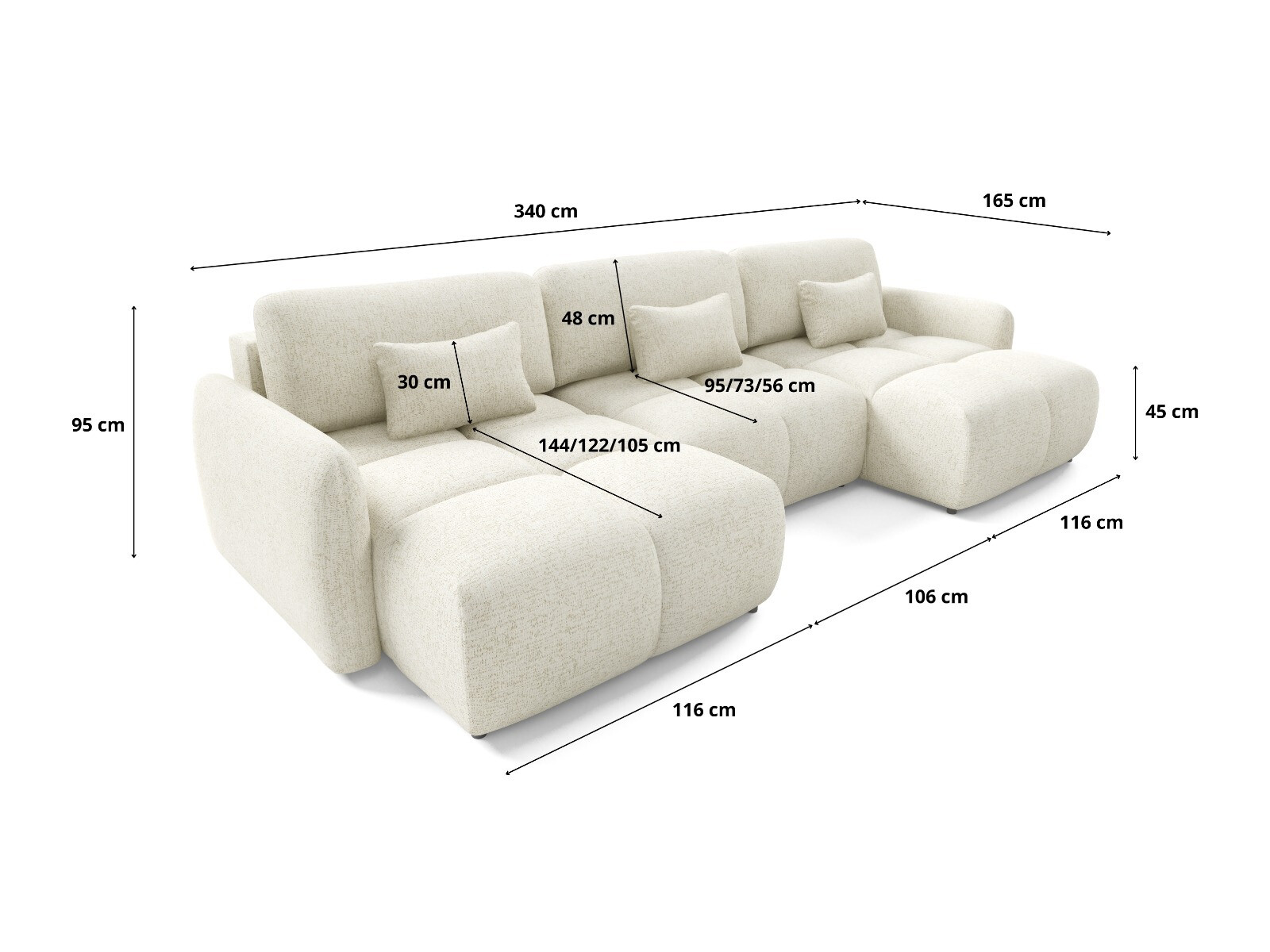 Ъглов диван Franklin 220 (Bella 5)