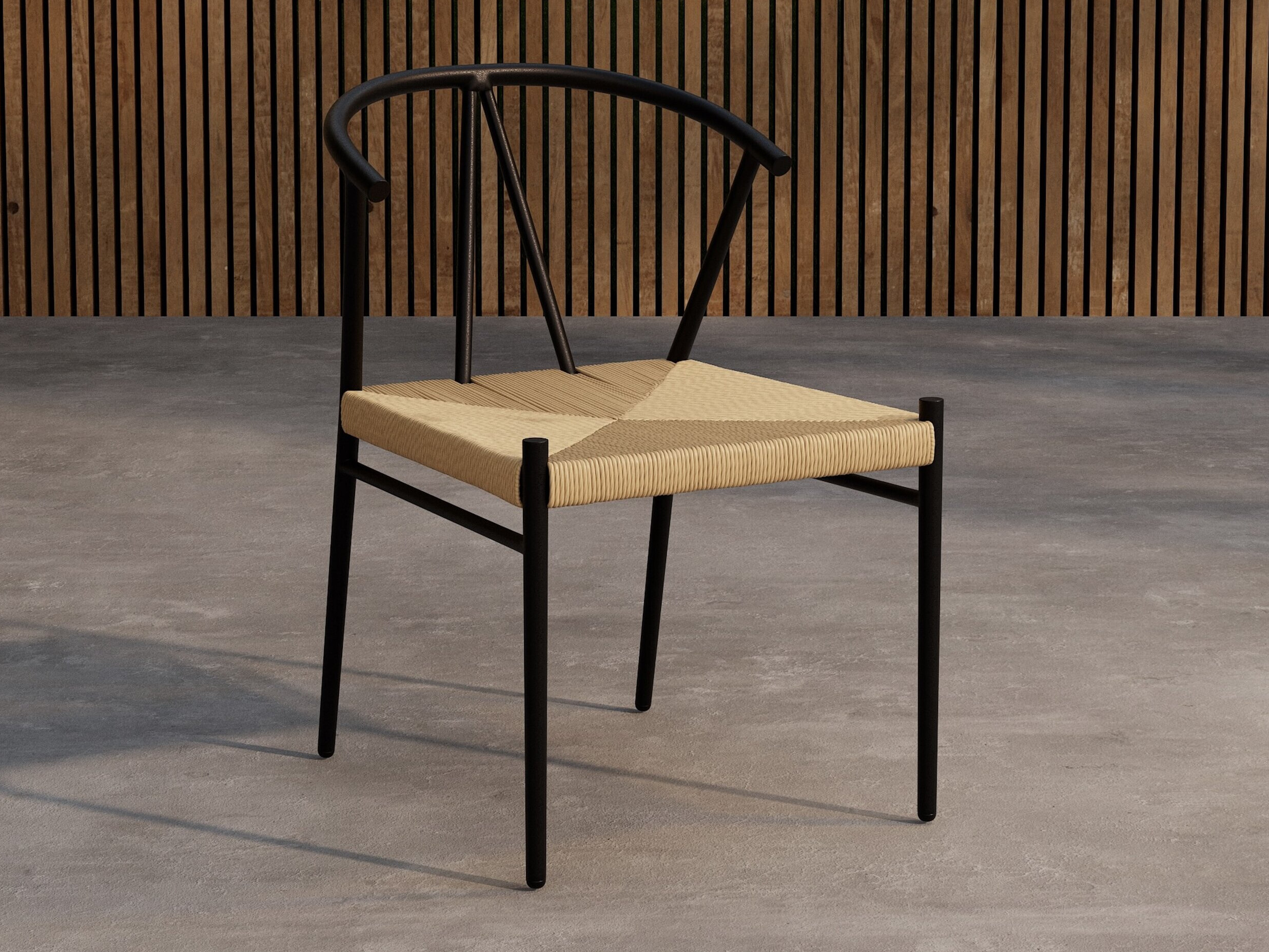 Градински стол Dallas 5249 (Черен)