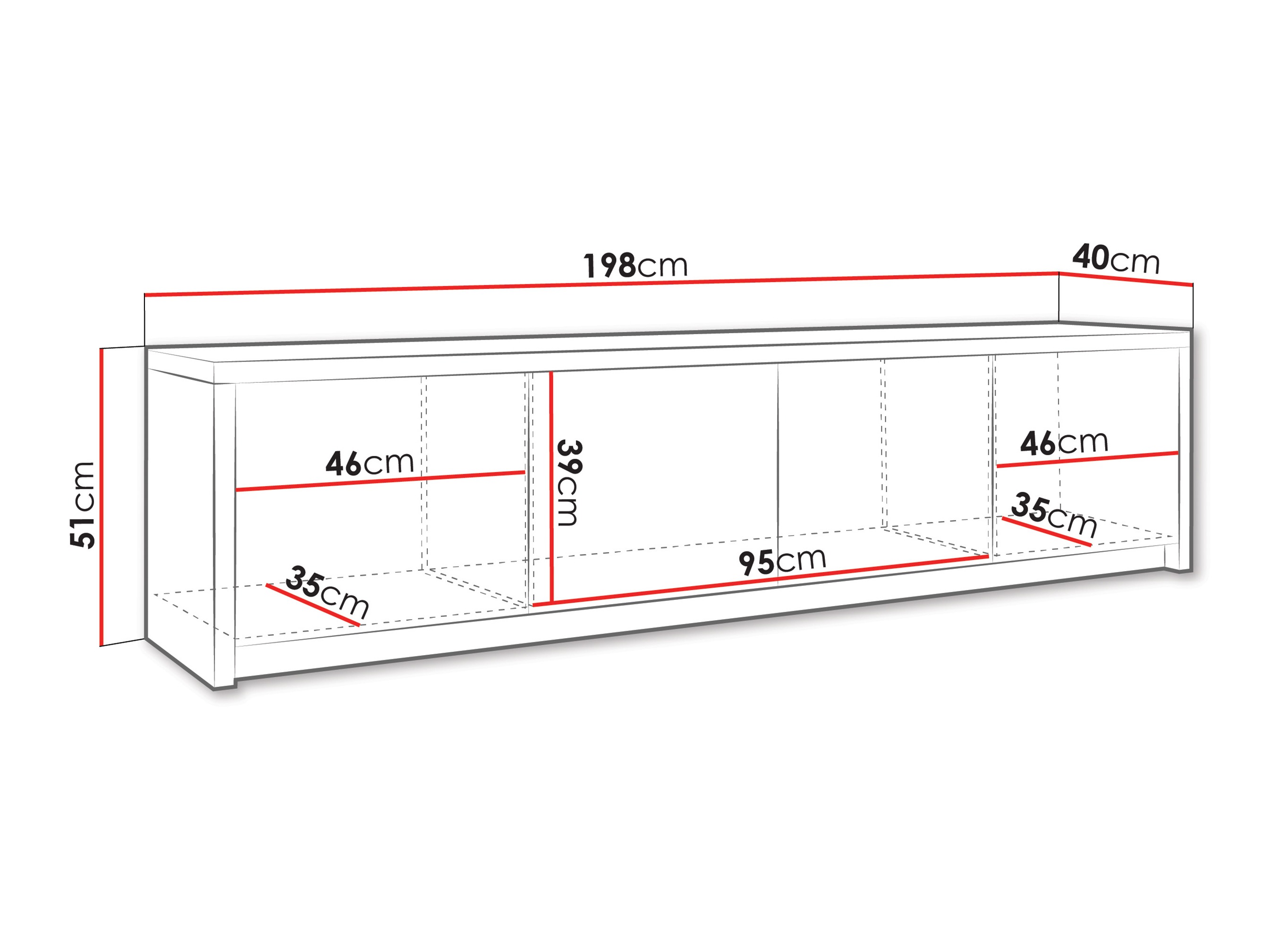 ТВ шкаф Providence 201 (Бял)