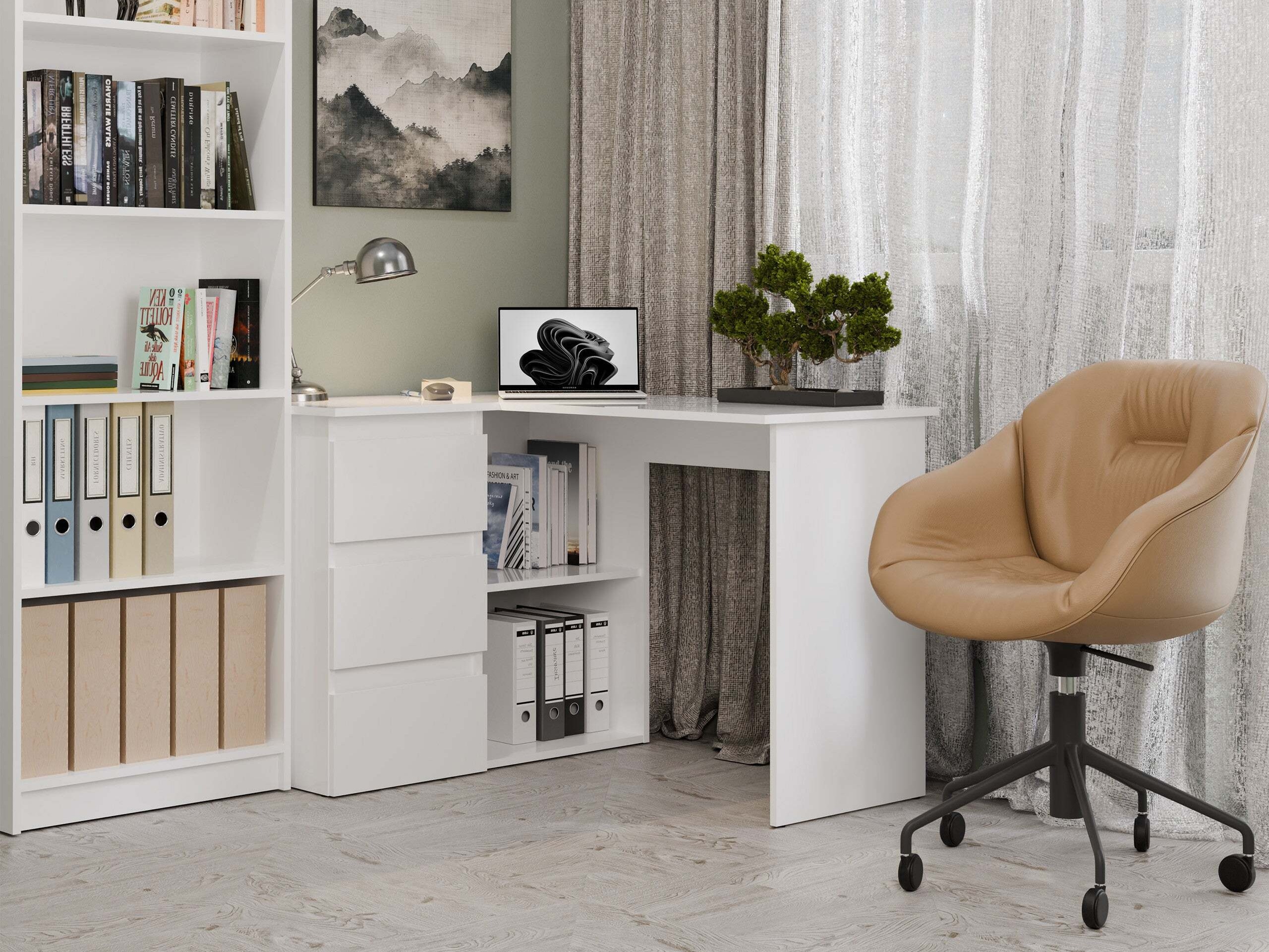 Ъглово офис бюро Mandeville 365 (Ляв)