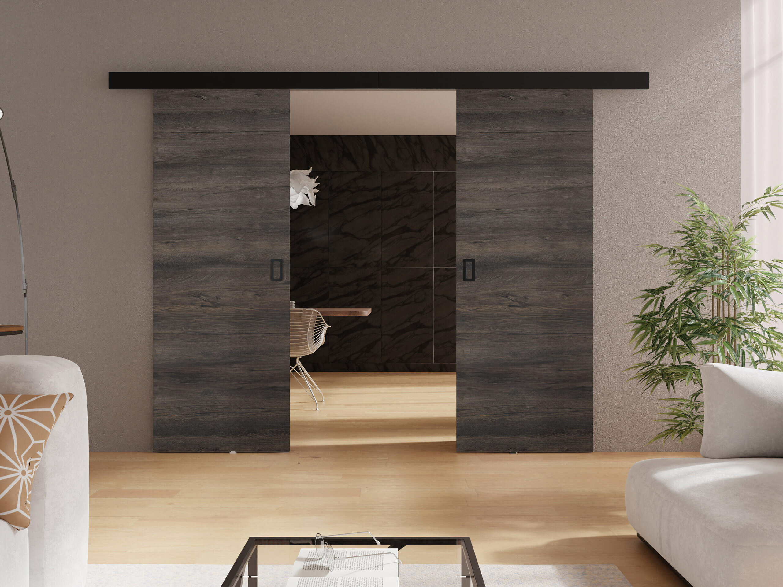 Плъзгаща се врата Dover 199 (Тъмен ясен)