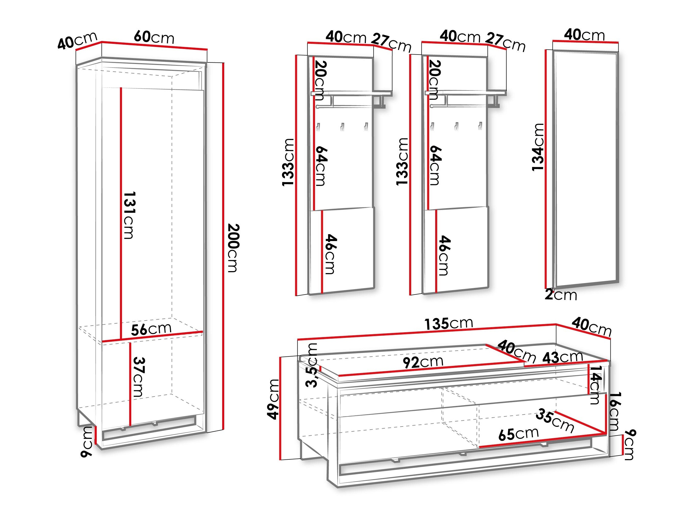 Комплект за антре Luliru 152