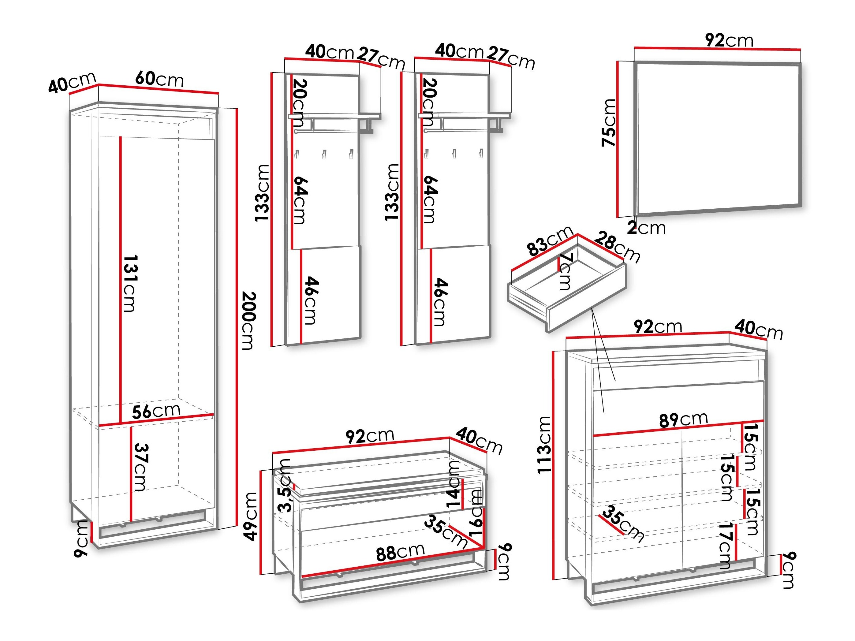 Комплект за антре Luliru 153