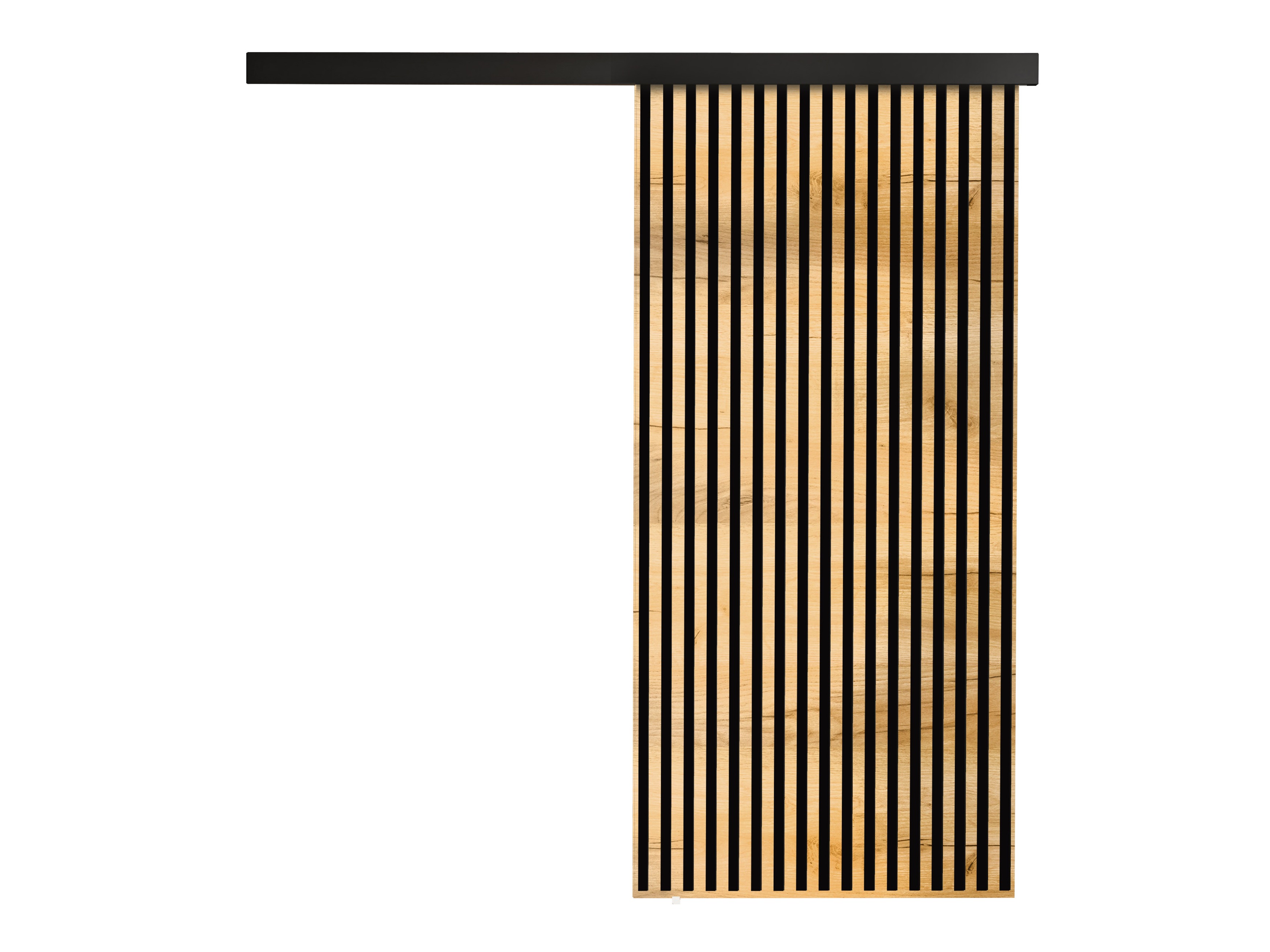 Плъзгаща се врата Dover 203 (Занаятчийски златен дъб + Черен)