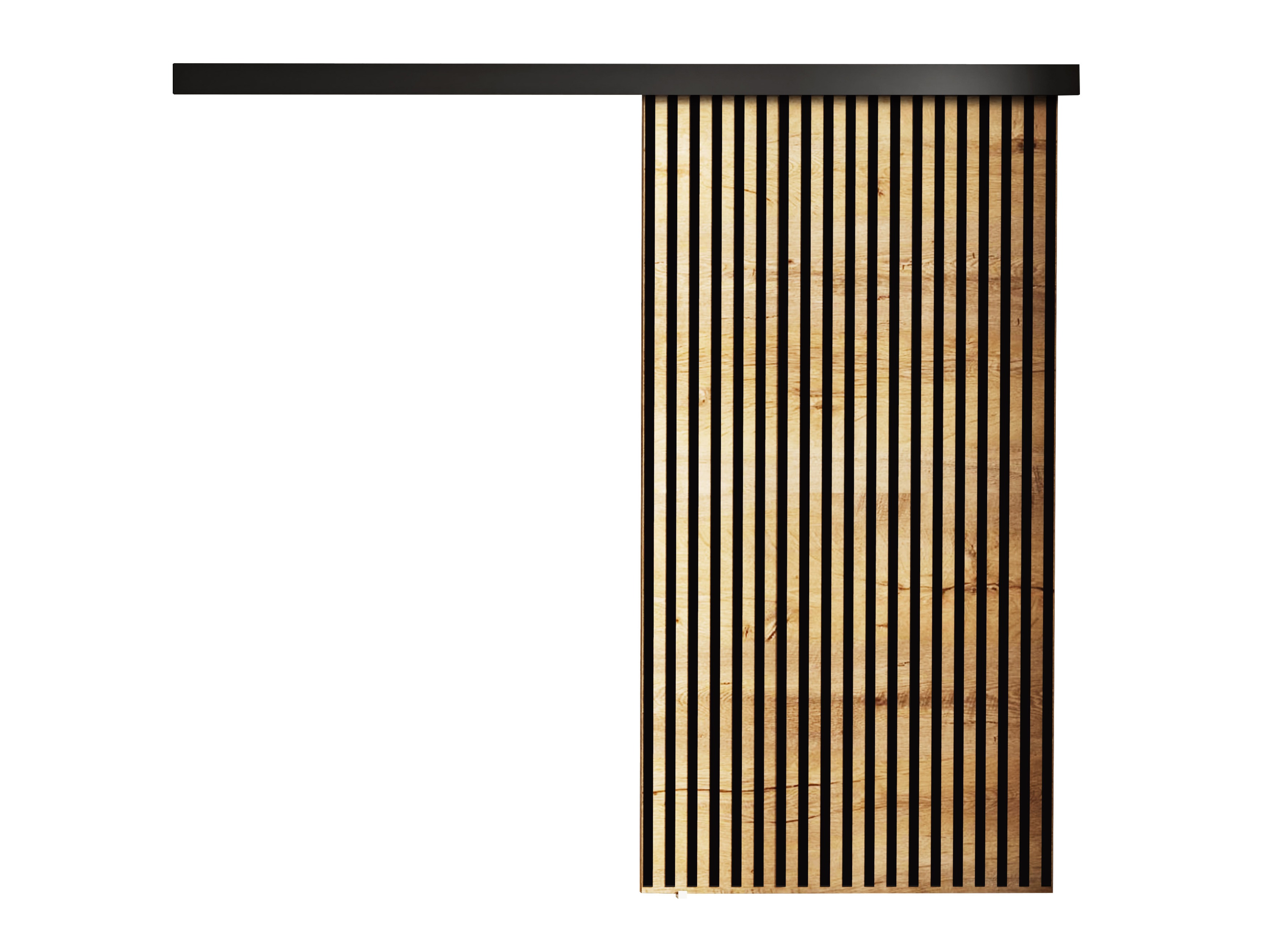 Плъзгаща се врата Dover 204 (Занаятчийски златен дъб + Черен)