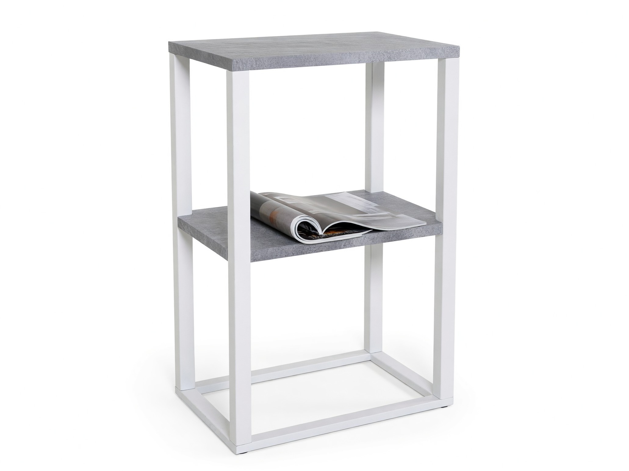 Помощна масичка Dallas 260 (Бетон + Бял)