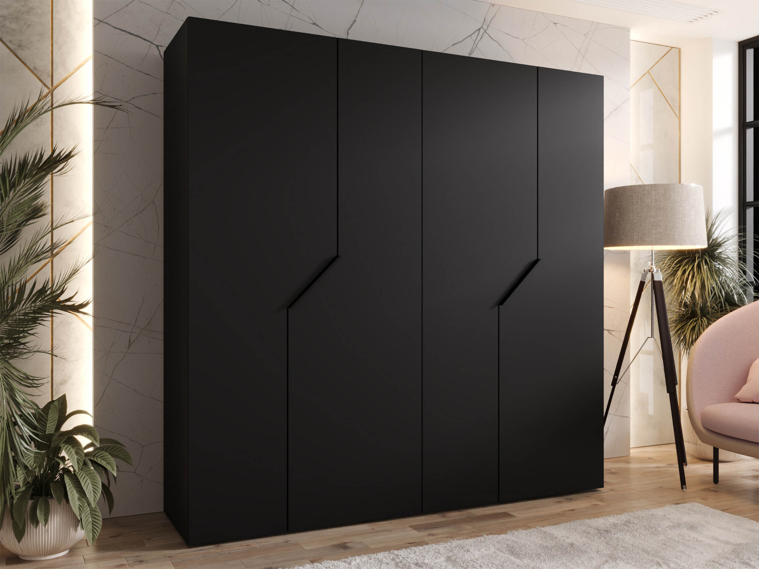 Гардероб Hartford 595 (Черен)