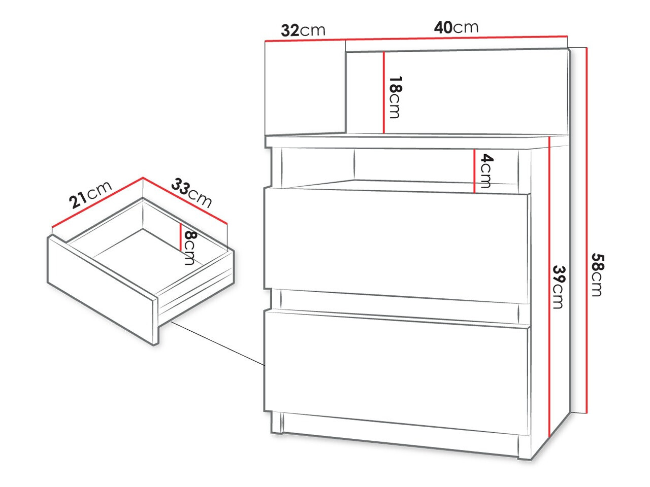 Нощно шкафче SB5036