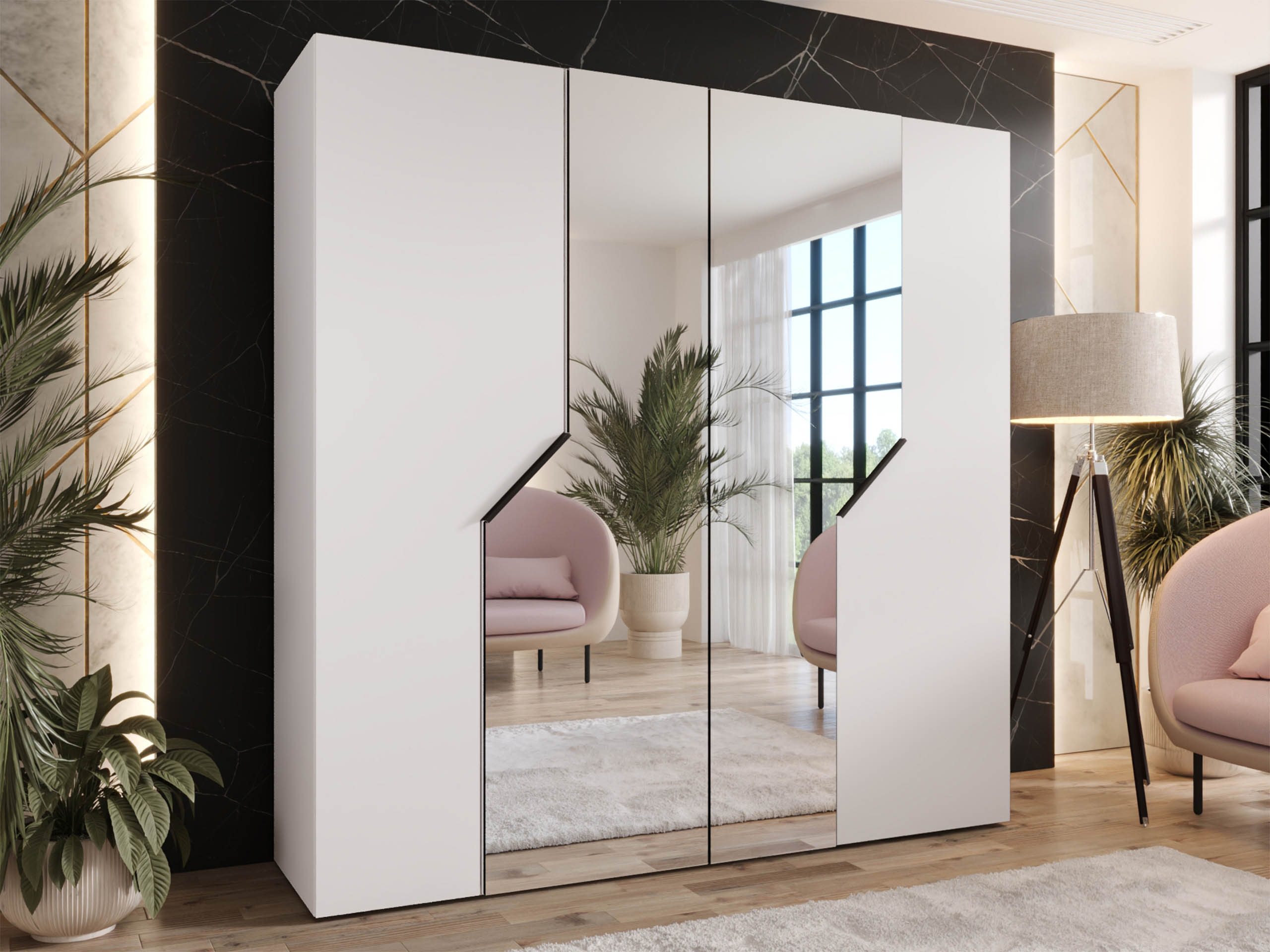 Гардероб Hartford 598 (Бял)