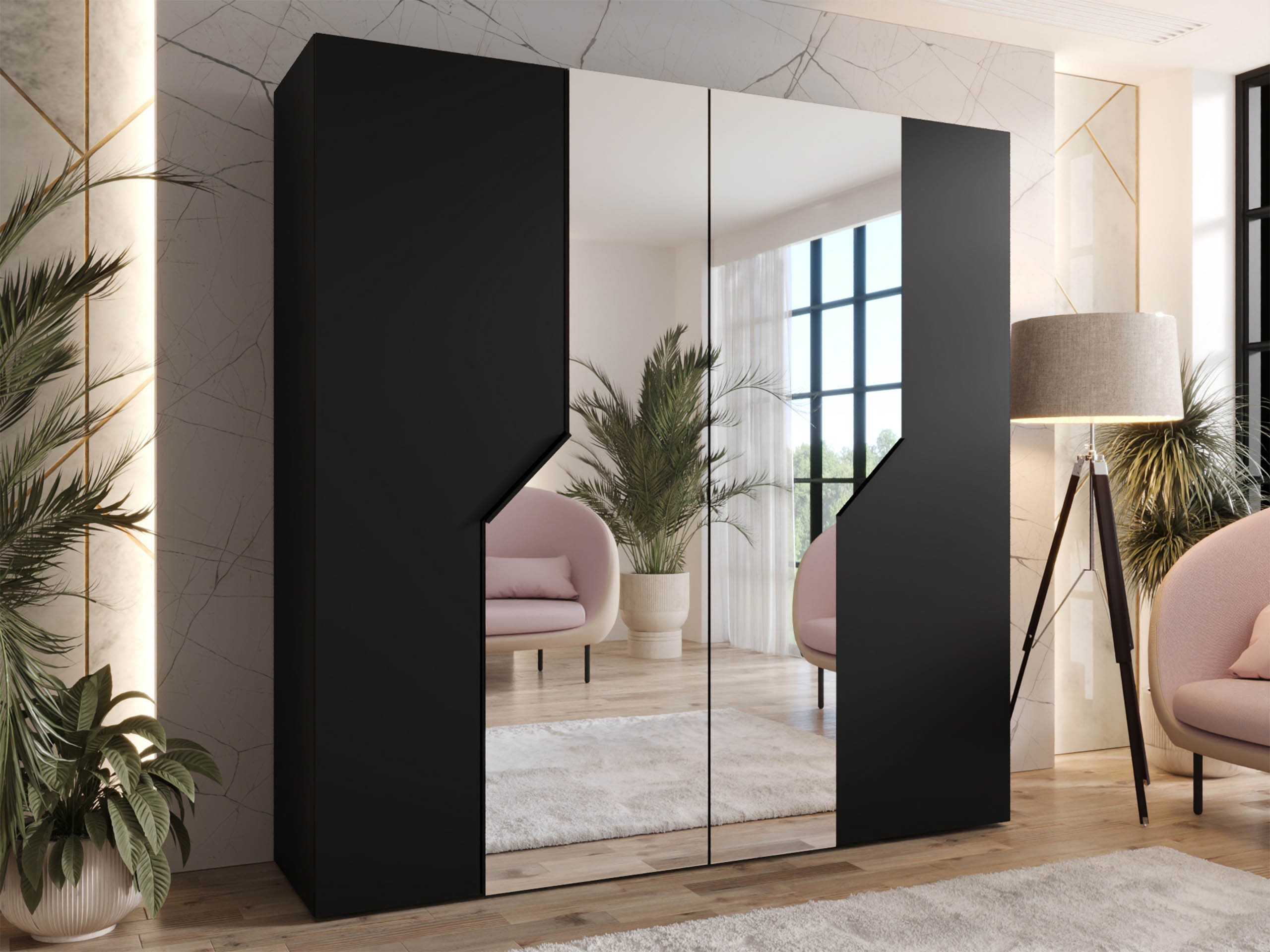 Гардероб Hartford 598 (Черен)