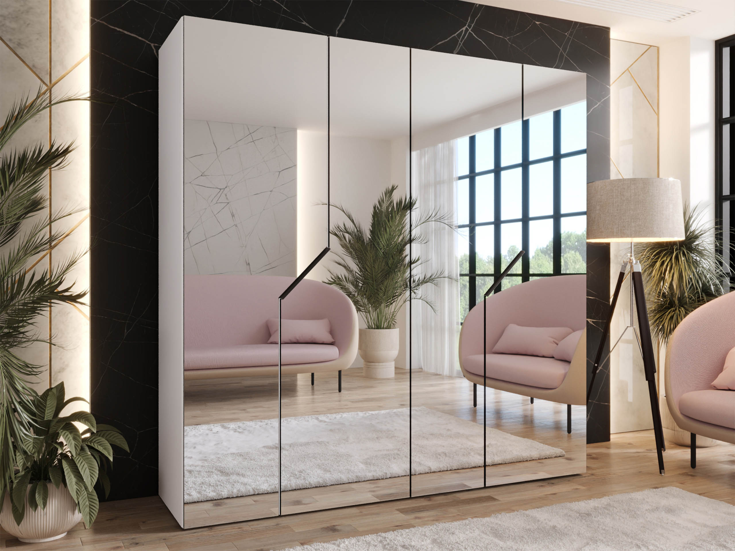 Гардероб Hartford 601 (Бял)