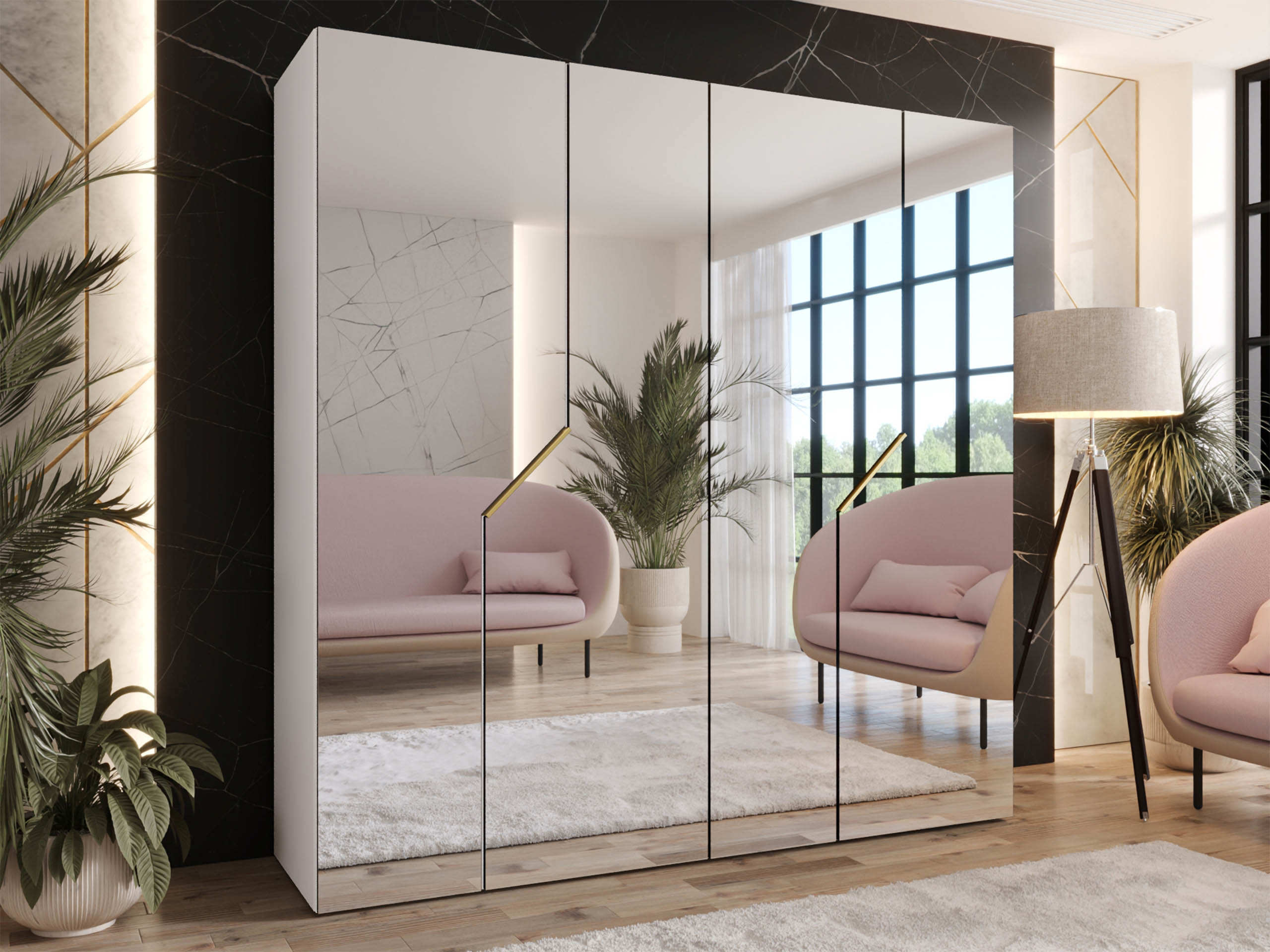Гардероб Hartford 601 (Бял)