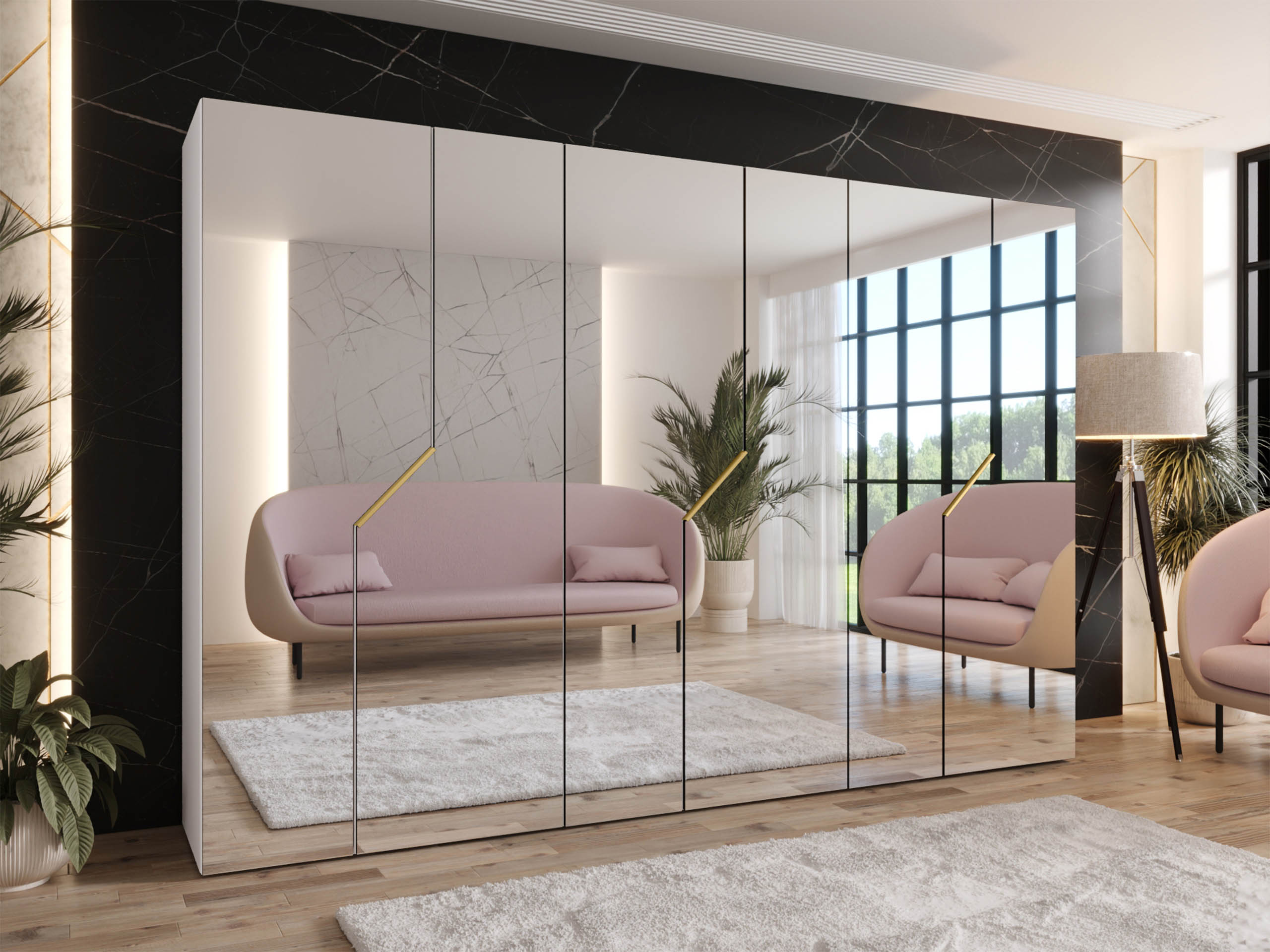 Гардероб Hartford 602 (Бял)