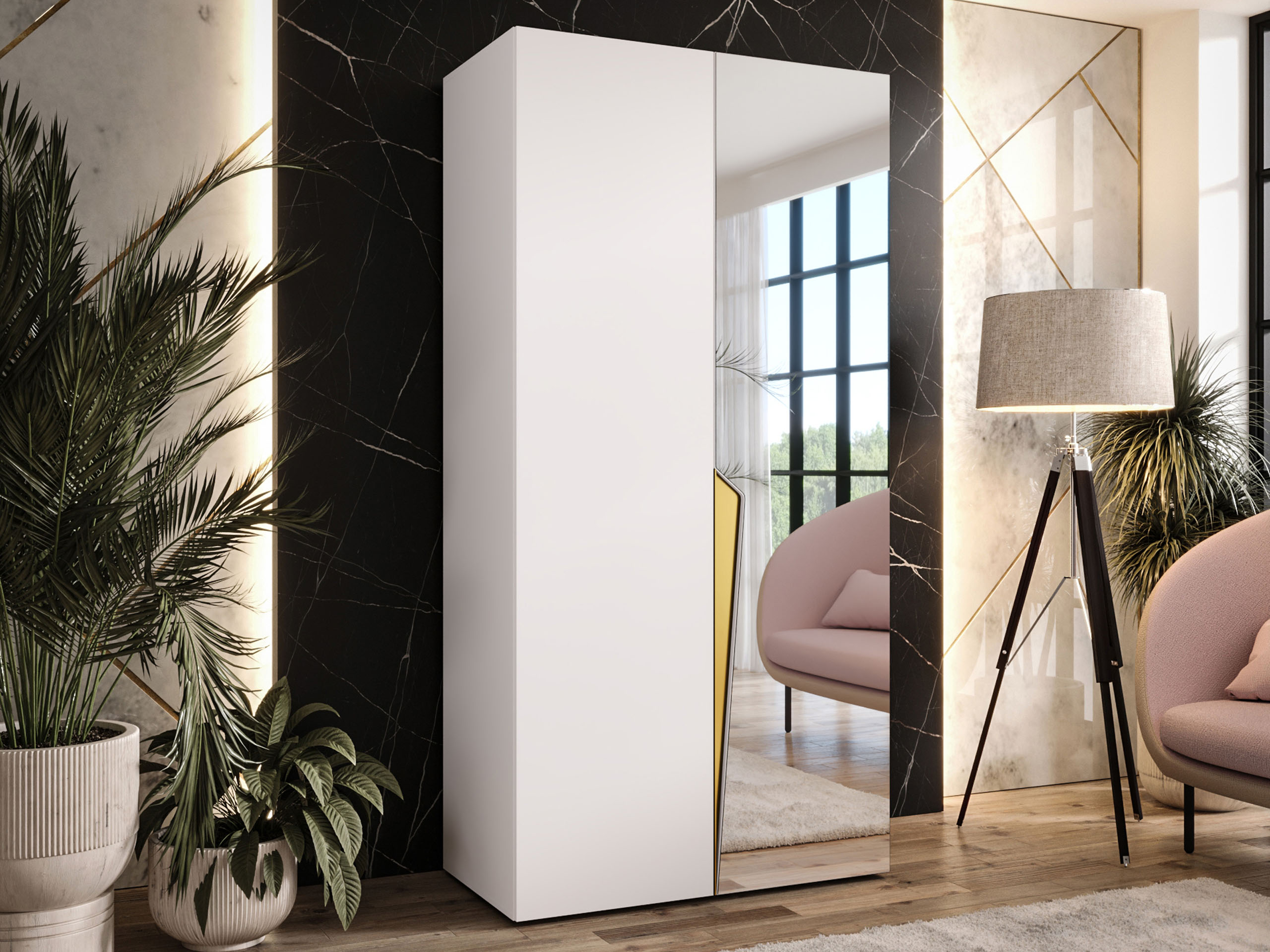 Гардероб Hartford 608 (Бял)