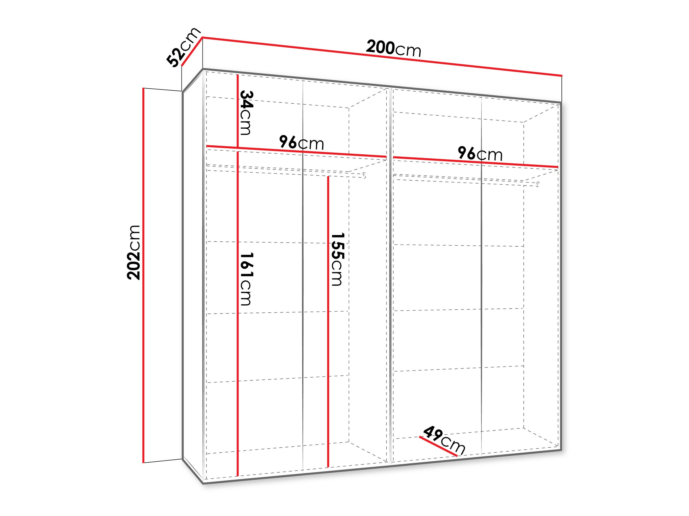 Гардероб Hartford 610 (Кашмир)
