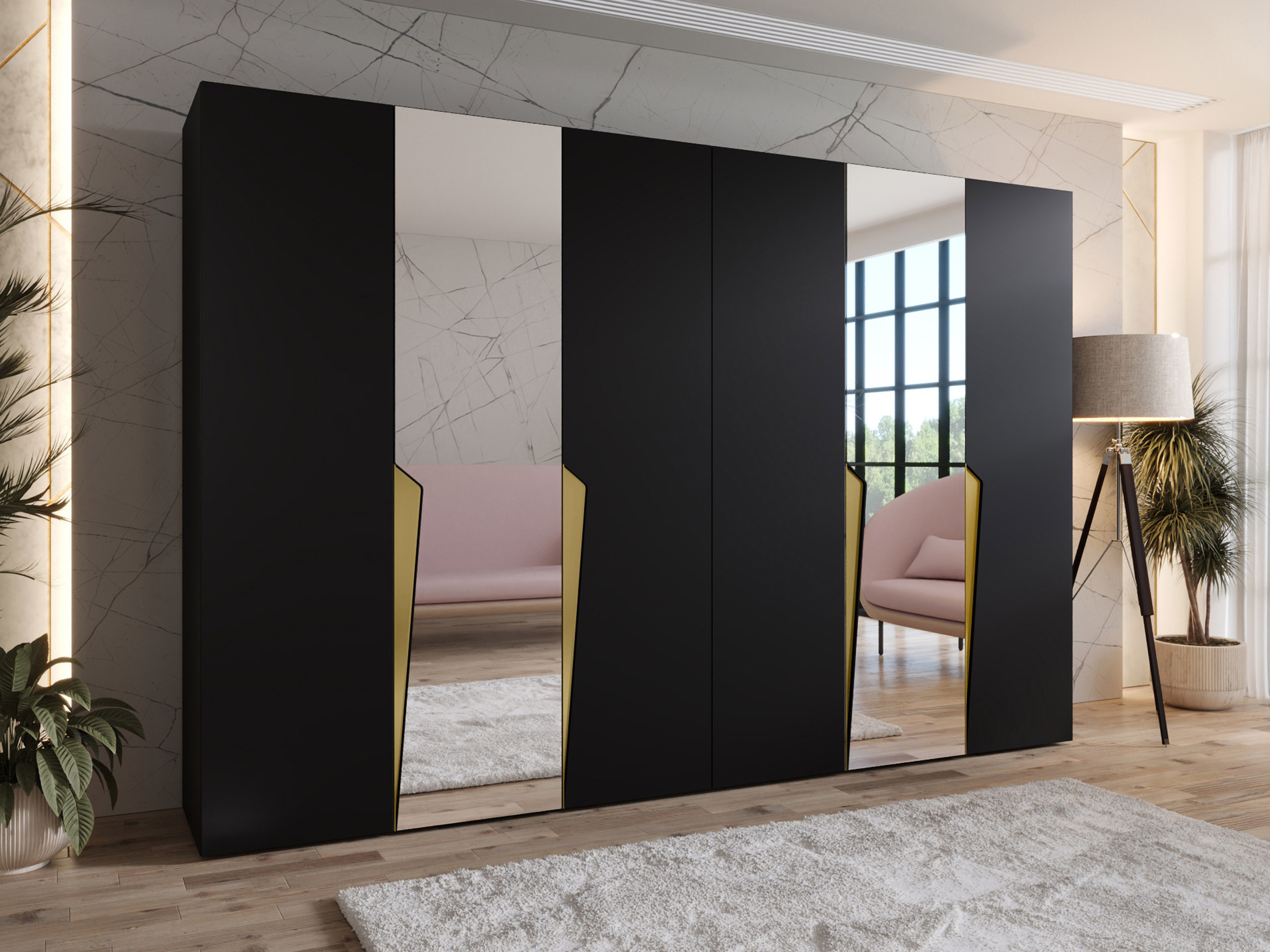 Гардероб Hartford 612 (Черен)