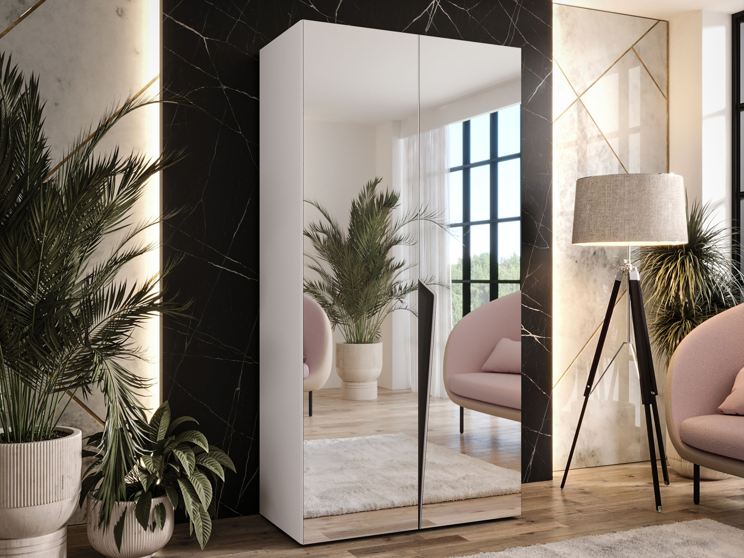 Гардероб Hartford 613 (Бял)