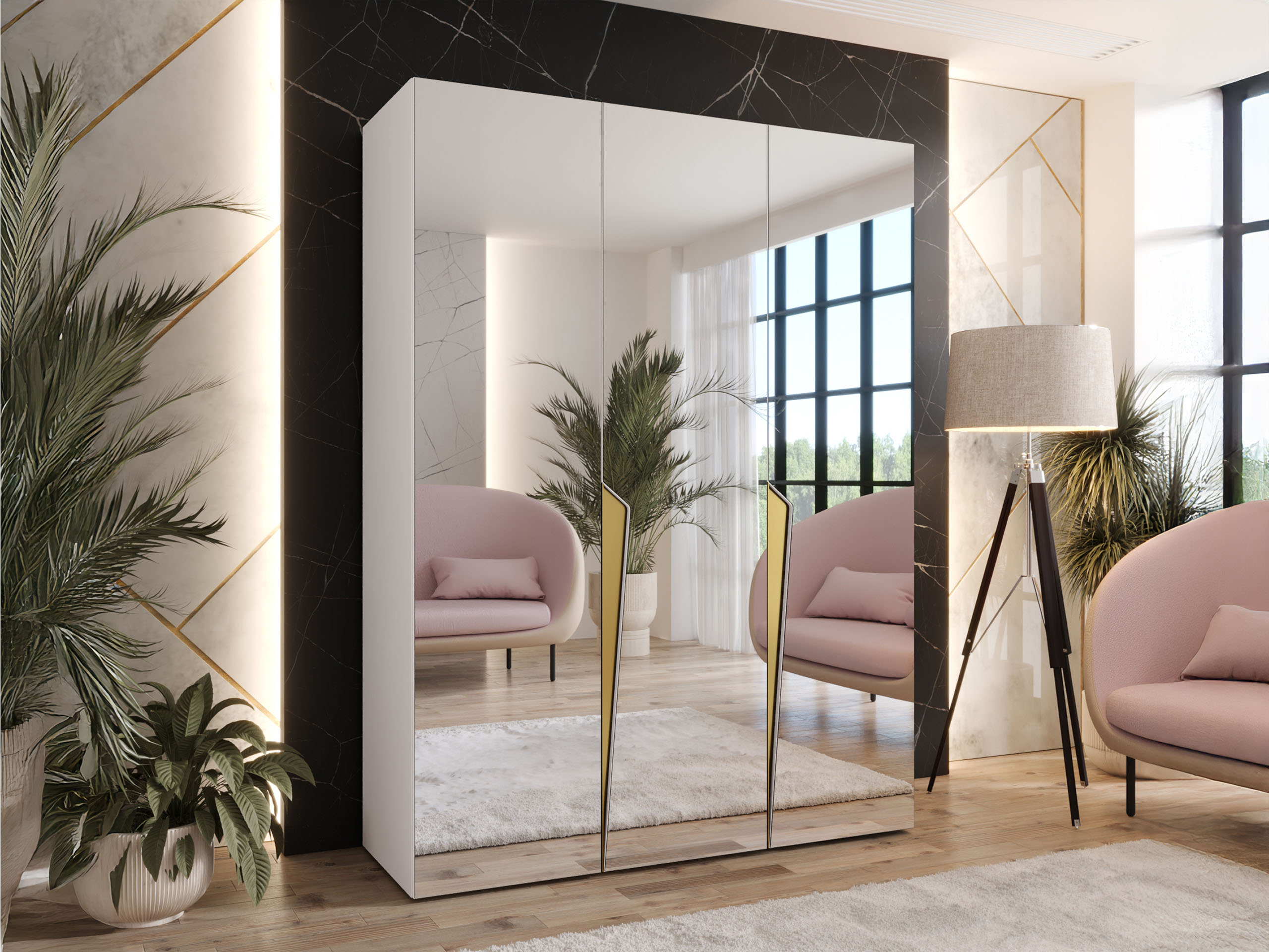 Гардероб Hartford 614 (Бял)