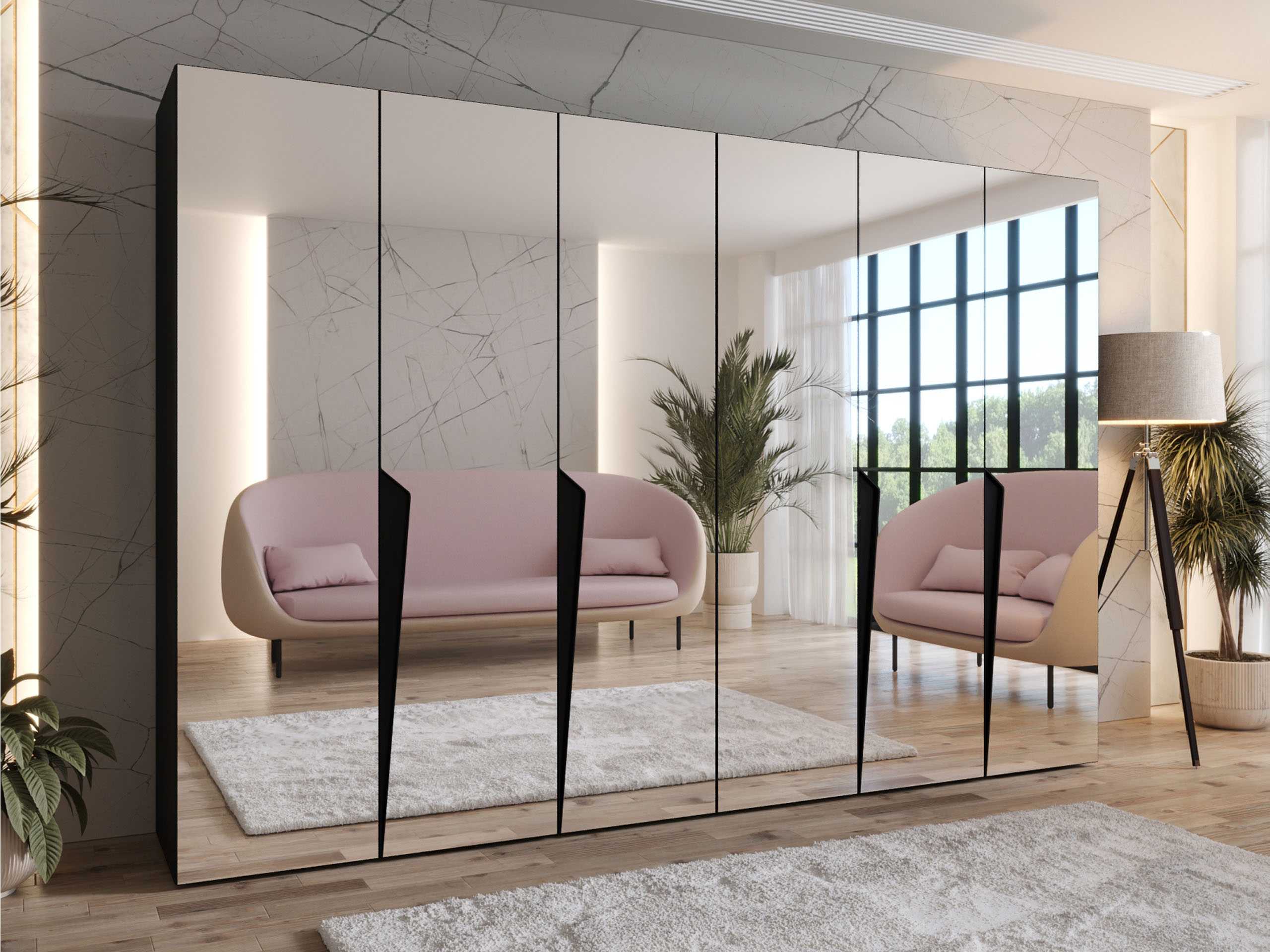 Гардероб Hartford 617 (Черен)