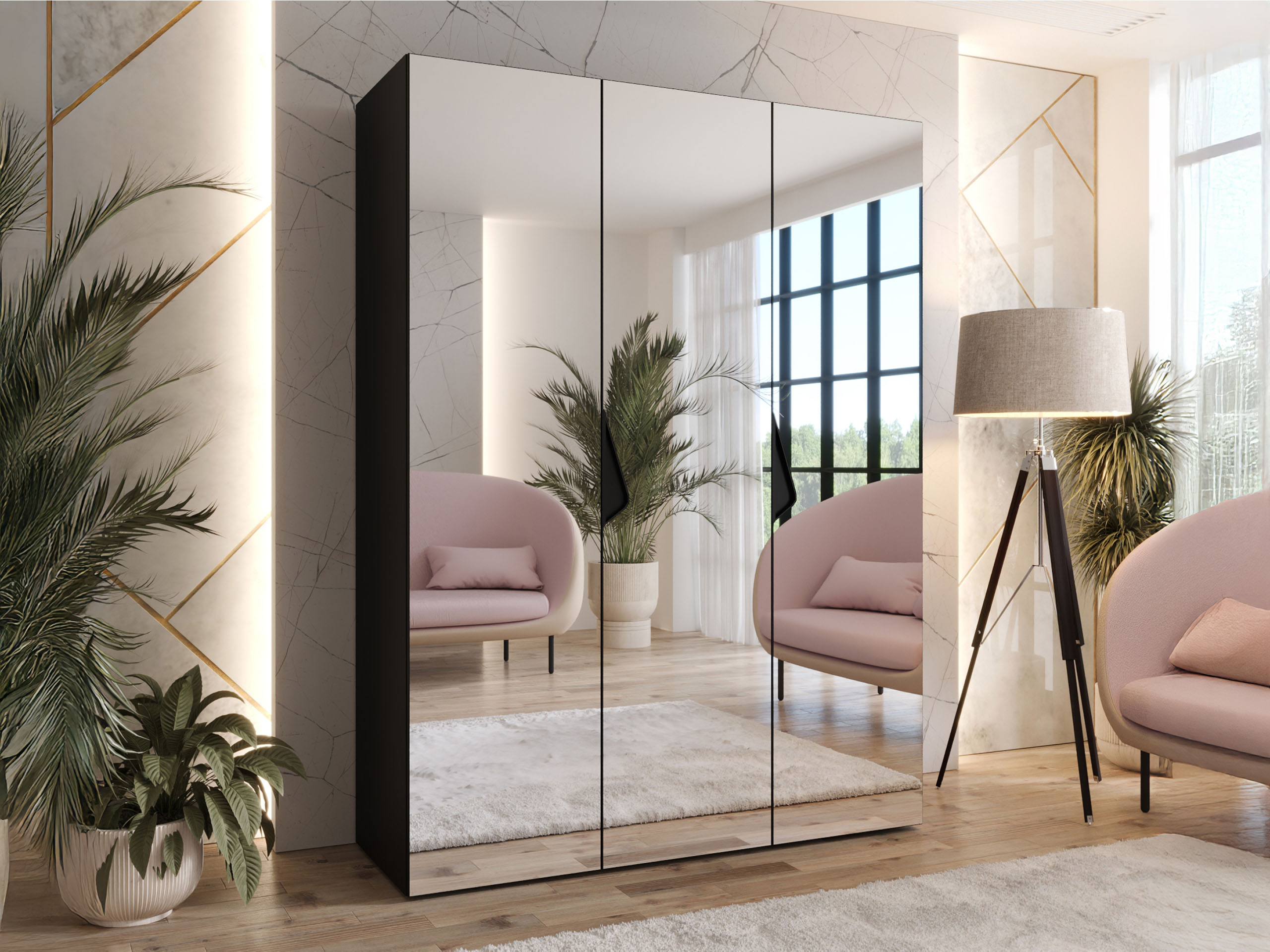 Гардероб Hartford 629 (Черен)