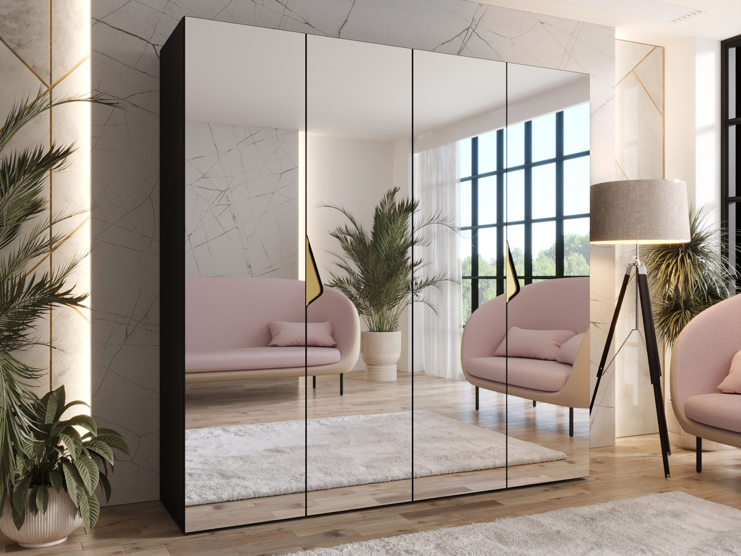 Гардероб Hartford 630 (Черен)