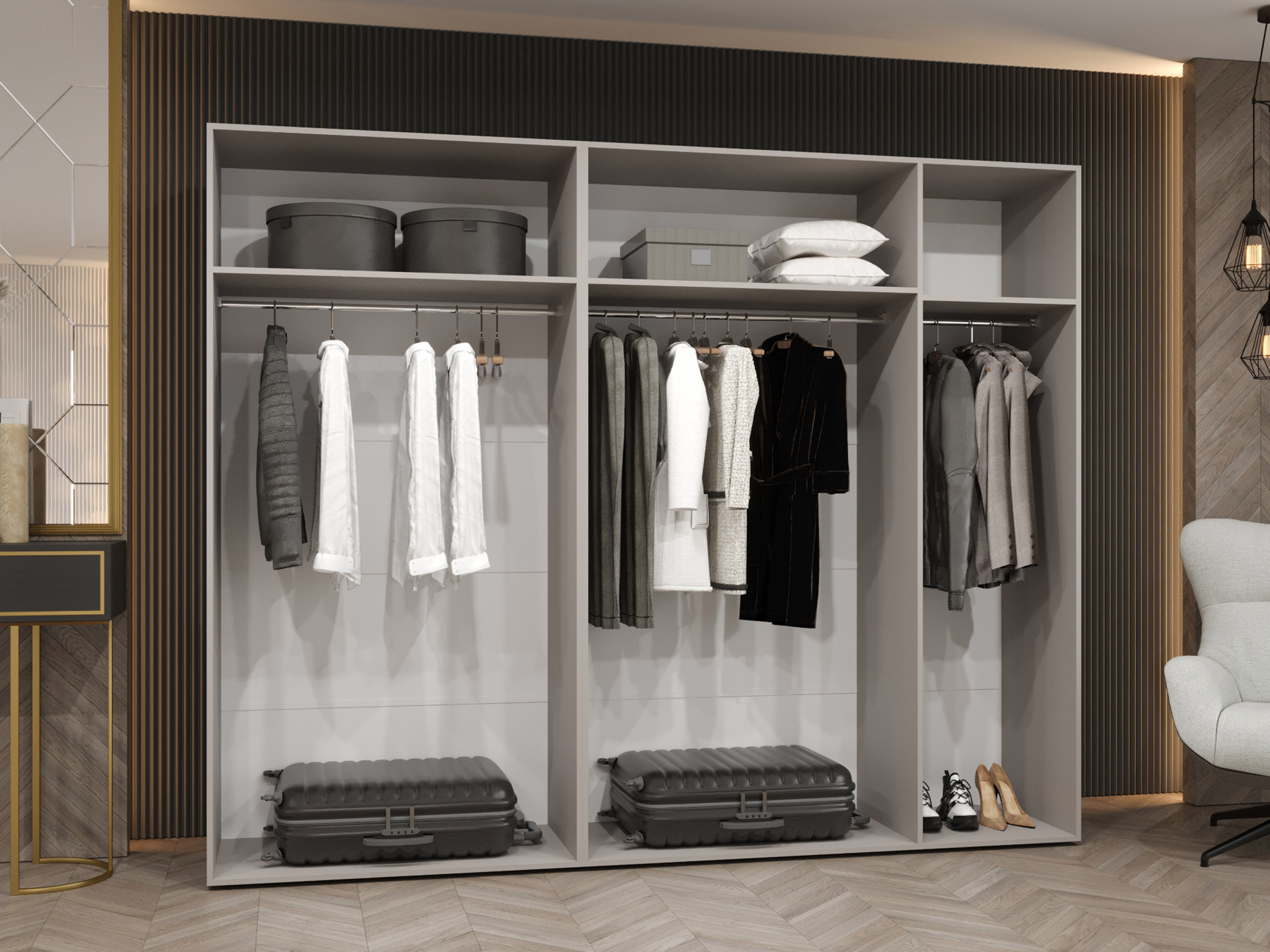 Гардероб Hartford 631 (Бял)