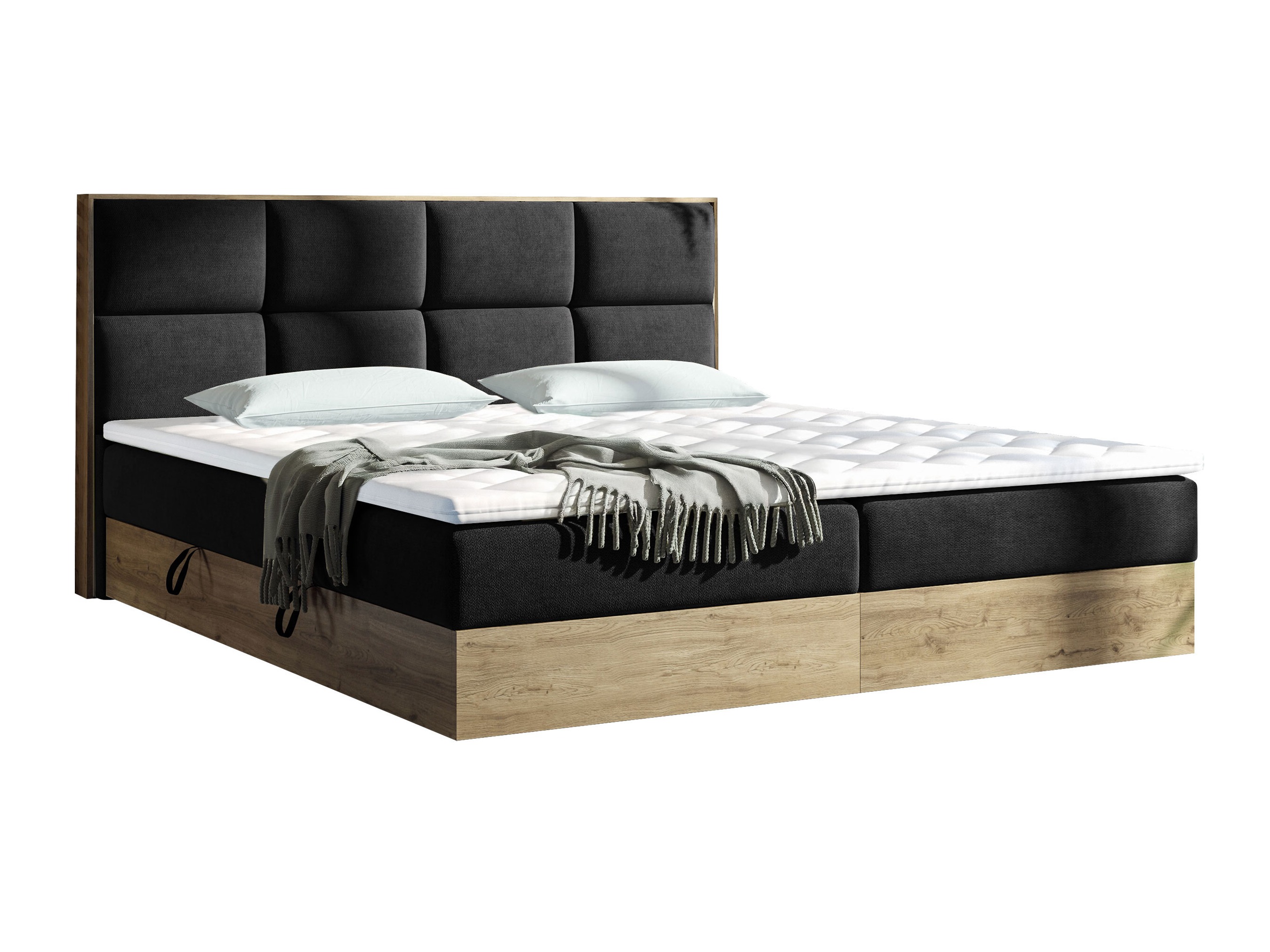 Континентално легло ComfiDream Miraena (Златен дъб + Soro 100)