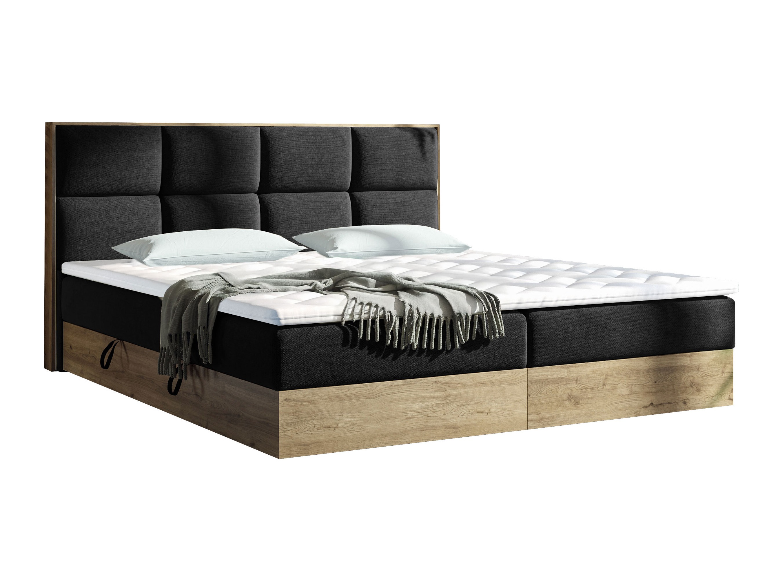 Континентално легло ComfiDream Miraena (Златен дъб + Soro 100)