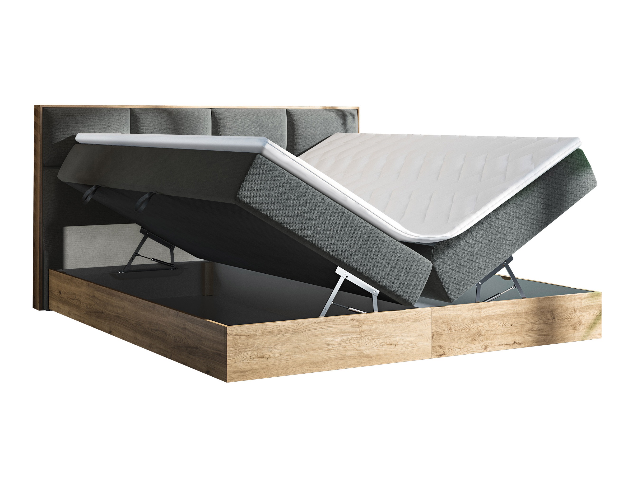 Континентално легло ComfiDream Miraena (Златен дъб + Soro 21)