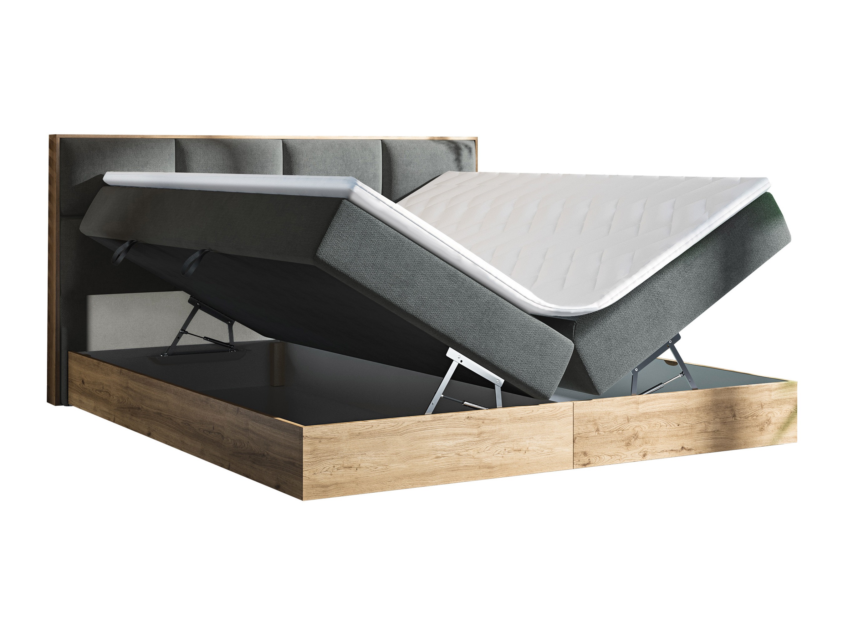 Континентално легло ComfiDream Miraena (Златен дъб + Soro 28)