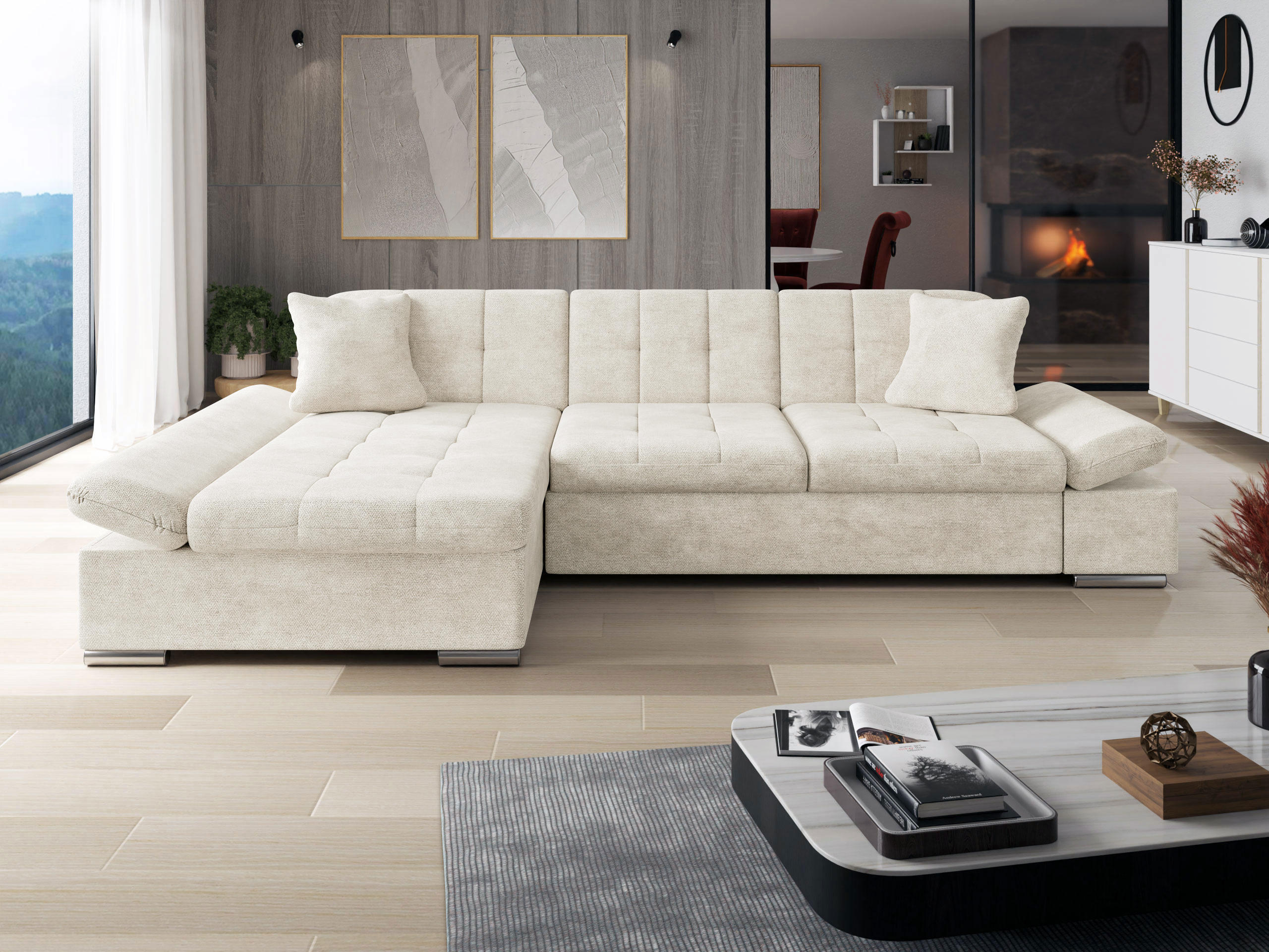 Ъглов диван Comfivo Sanitas I (Lumo 55)