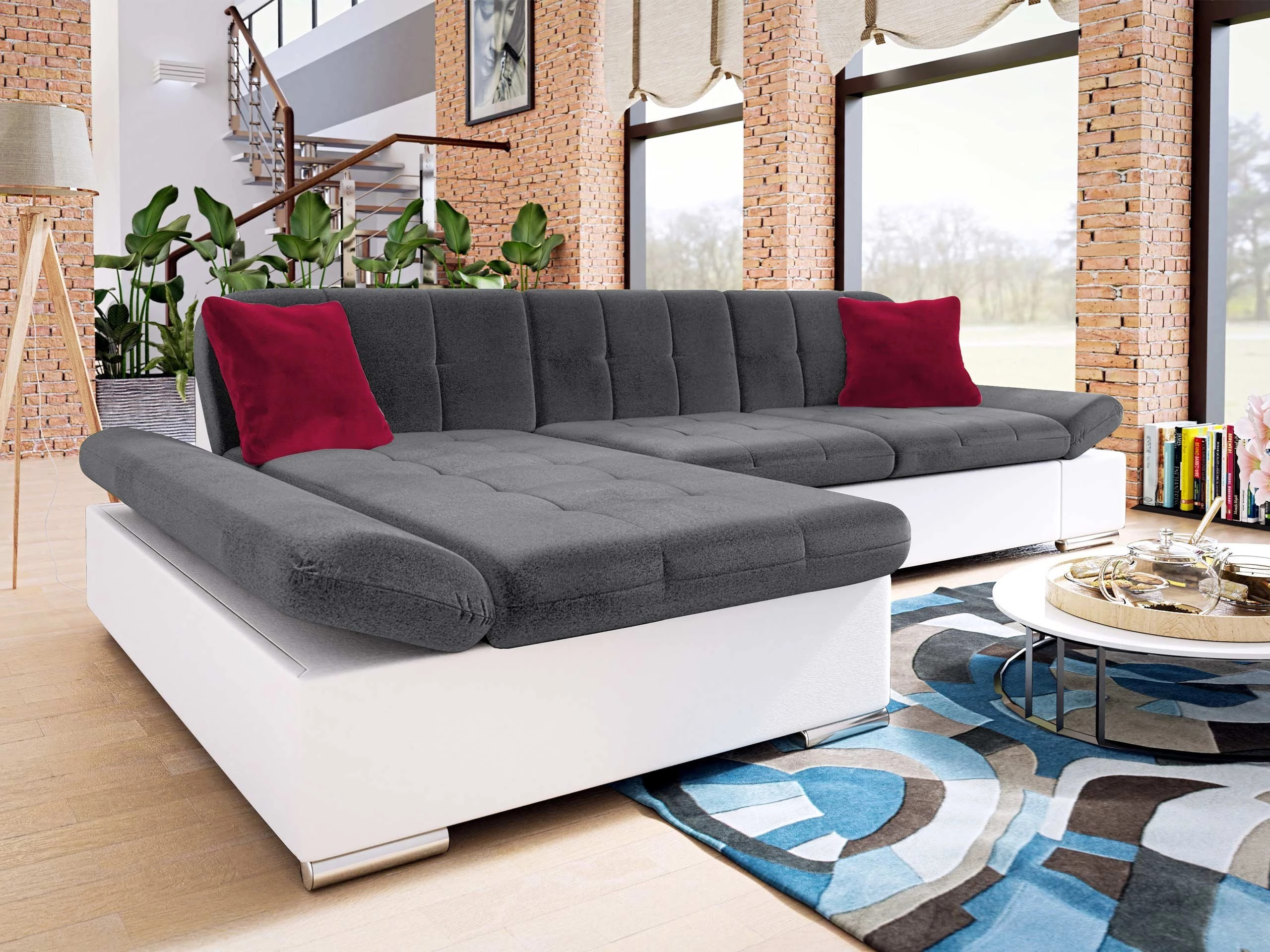 Ъглов диван Comfivo Sanitas I (Soft 017 + Kronos 22 + Kronos 02)