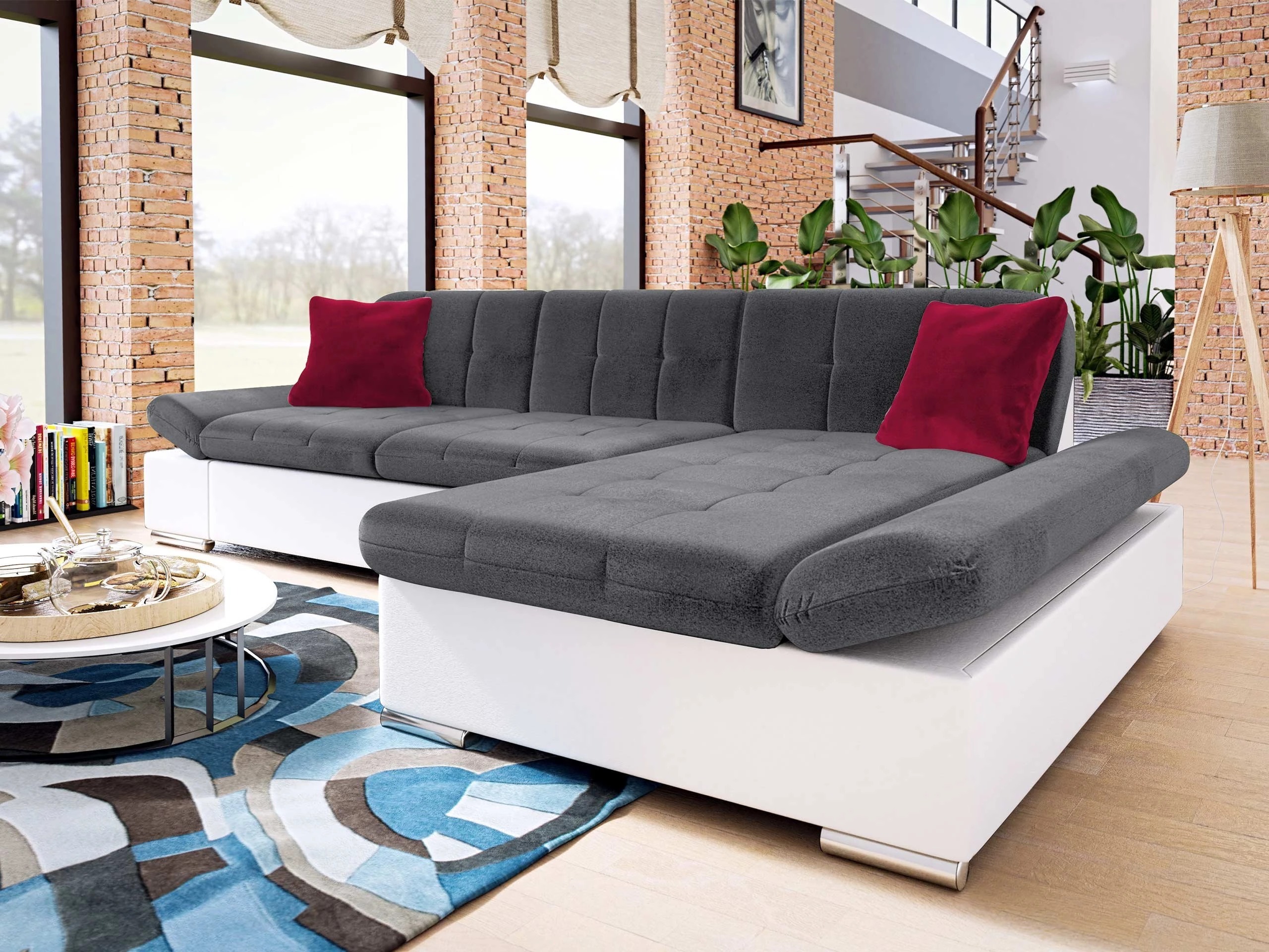 Ъглов диван Comfivo Sanitas I (Soft 017 + Kronos 22 + Kronos 02)