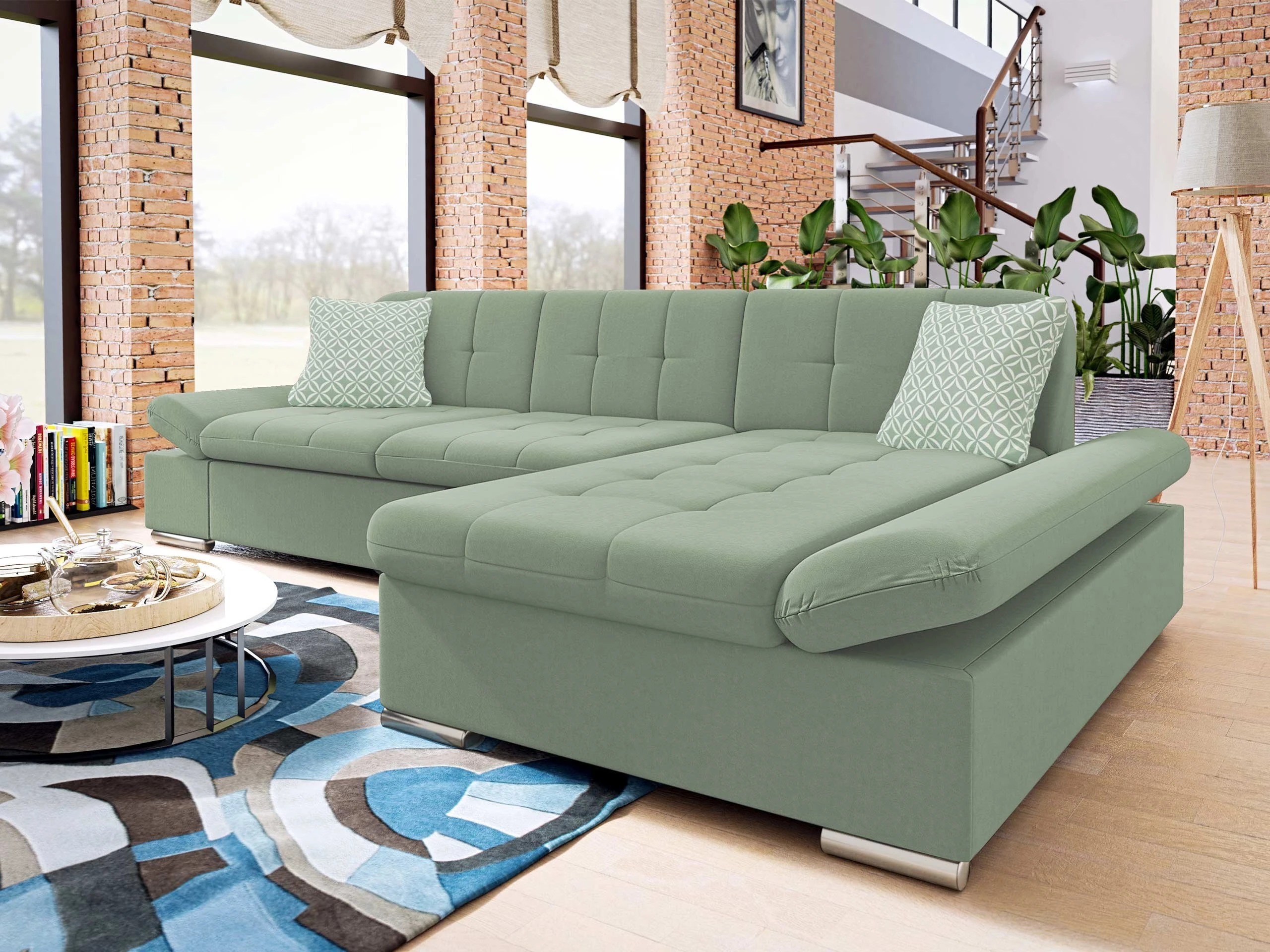 Ъглов диван Comfivo Sanitas I (Uttario Velvet 2954 + Evo 29)