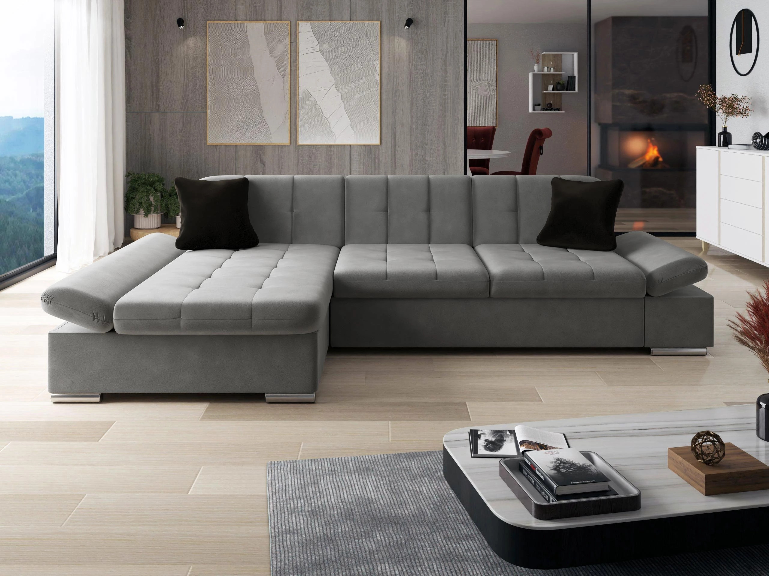 Ъглов диван Comfivo Serenitas (Magic Velvet 2217 + Magic Velvet 2219)