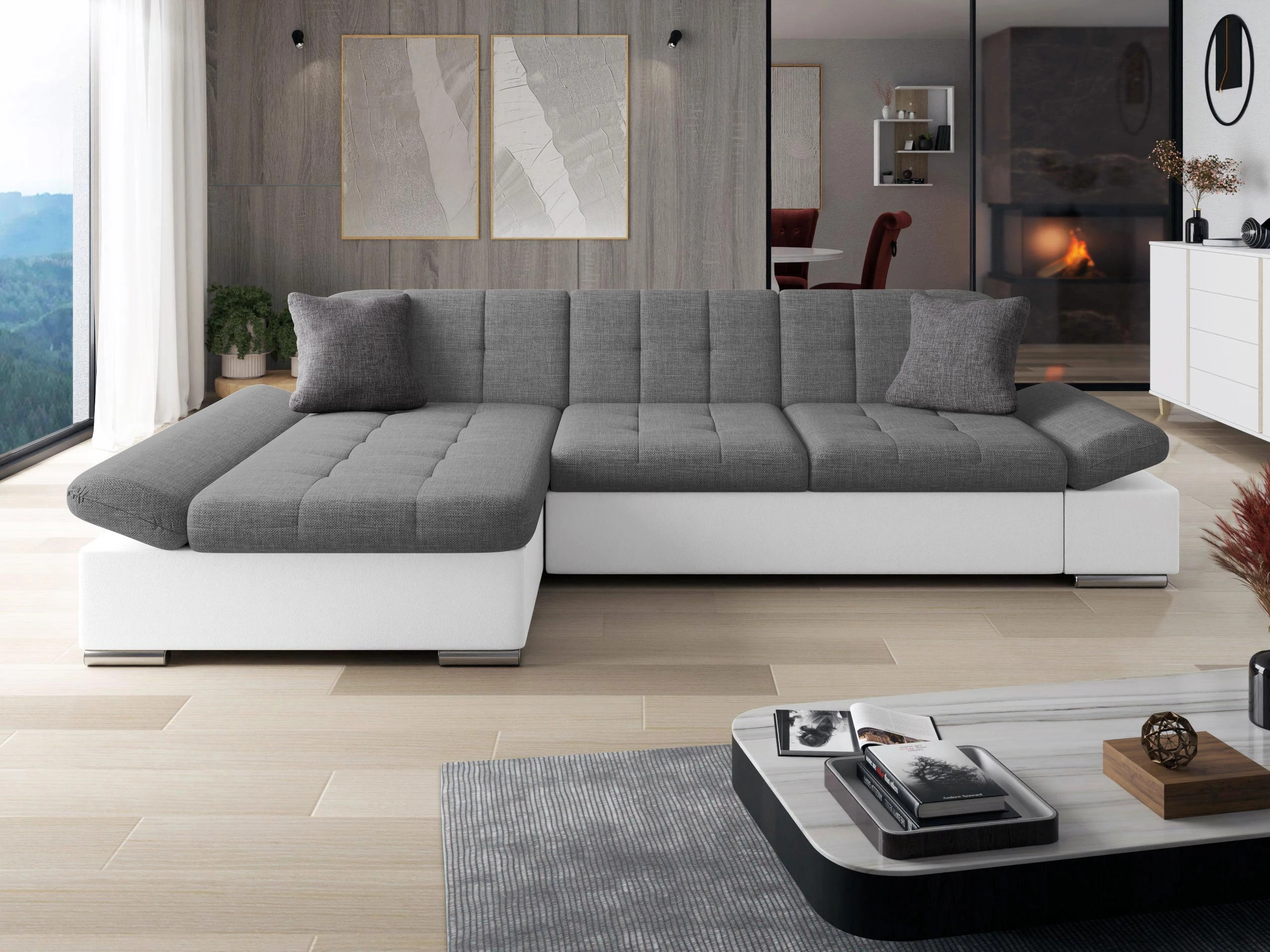 Ъглов диван Comfivo Serenitas (Soft 017 + Lux 05 + Lux 06)