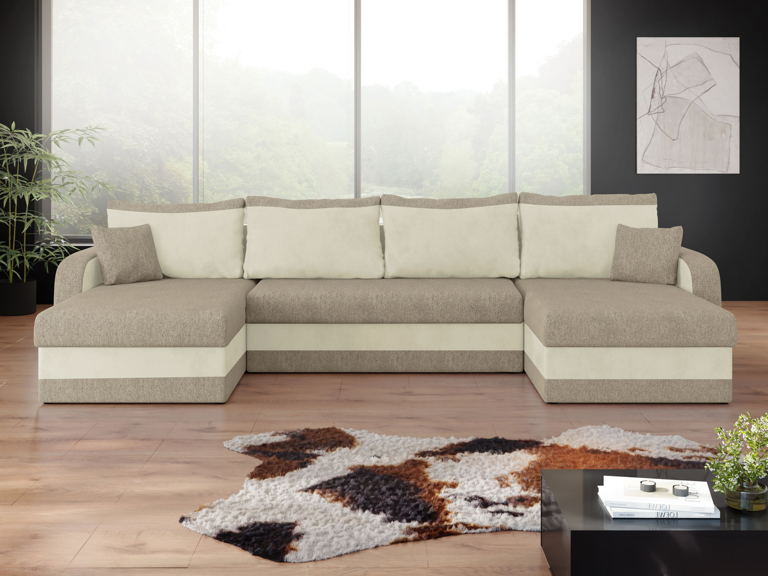 Ъглов диван Comfivo Melissa III (Matana 17 + Polo 872)