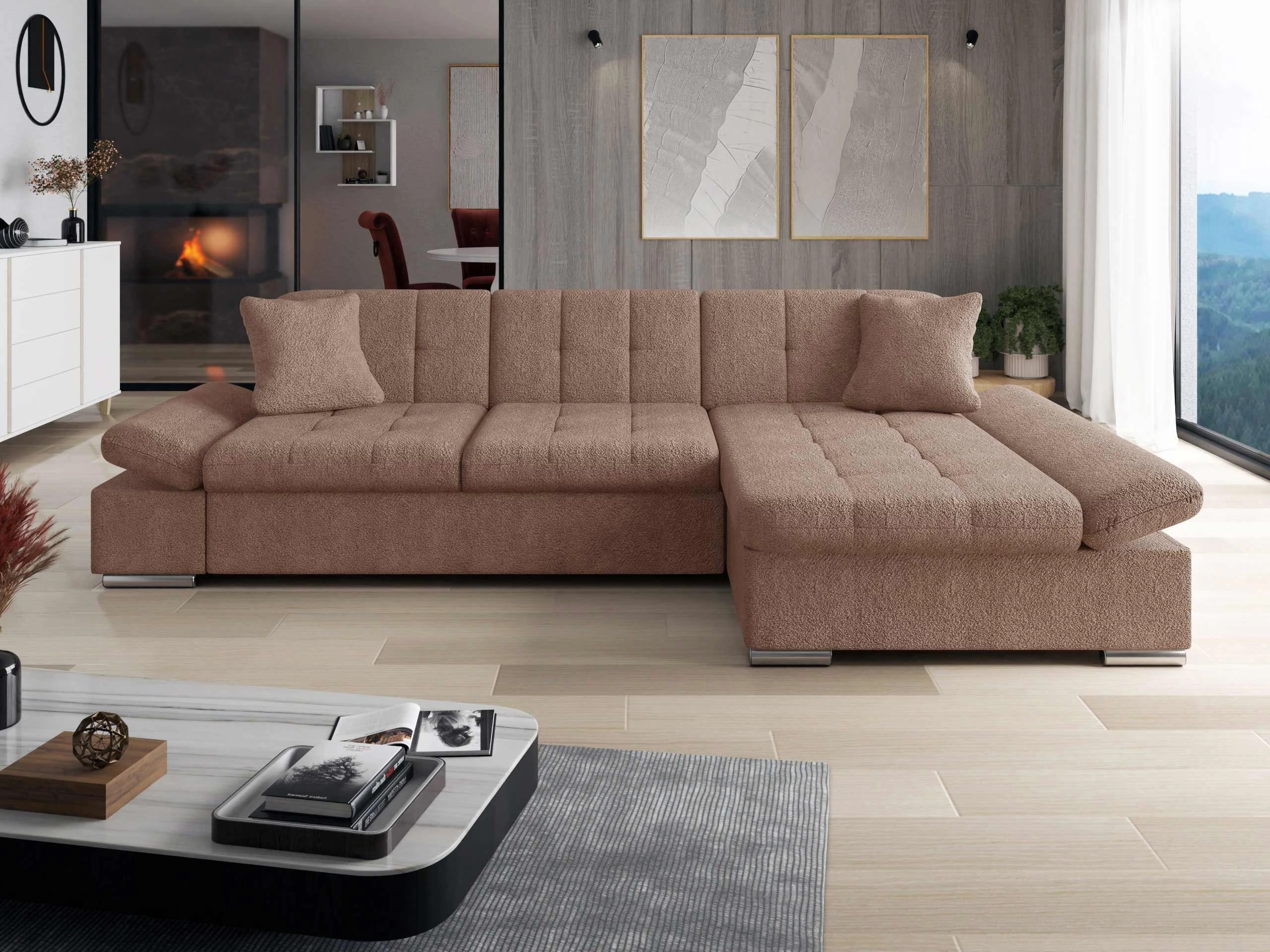 Ъглов диван Comfivo Serenitas (Coral 45)