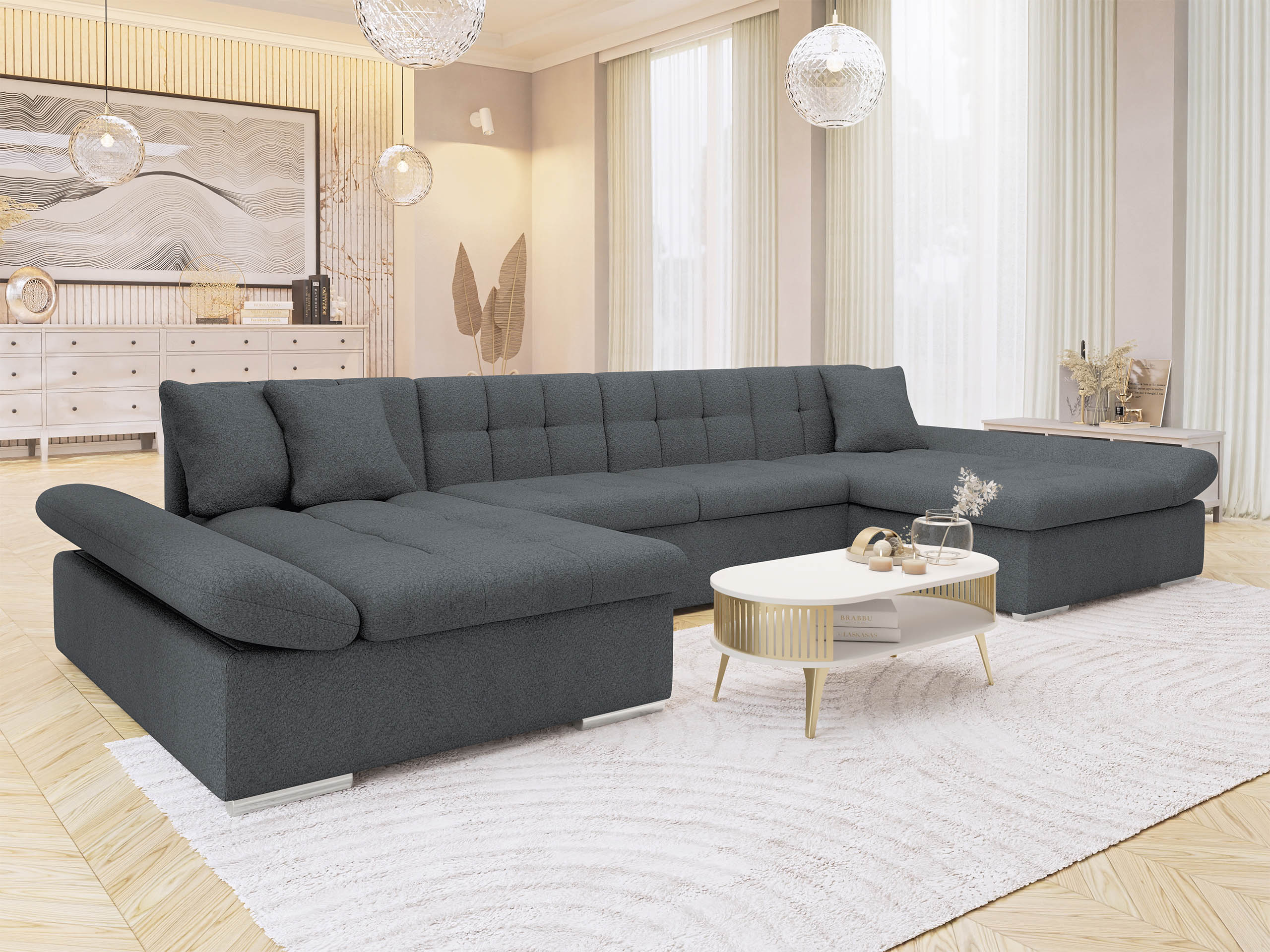 Ъглов диван Comfivo Ficus (Coral 80)