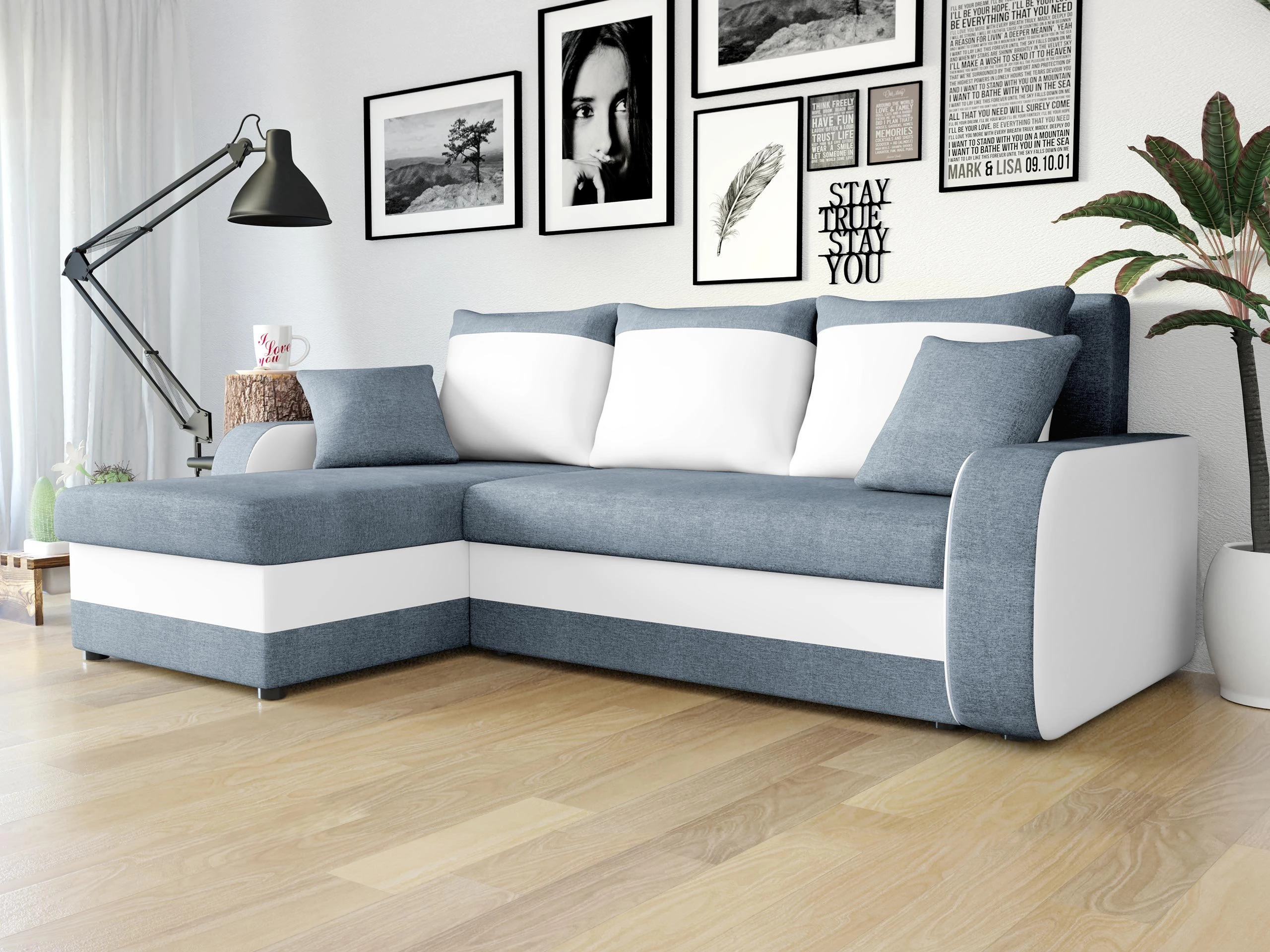 Ъглов диван Comfivo Melissa (Bristol 2442 + Soft 017)
